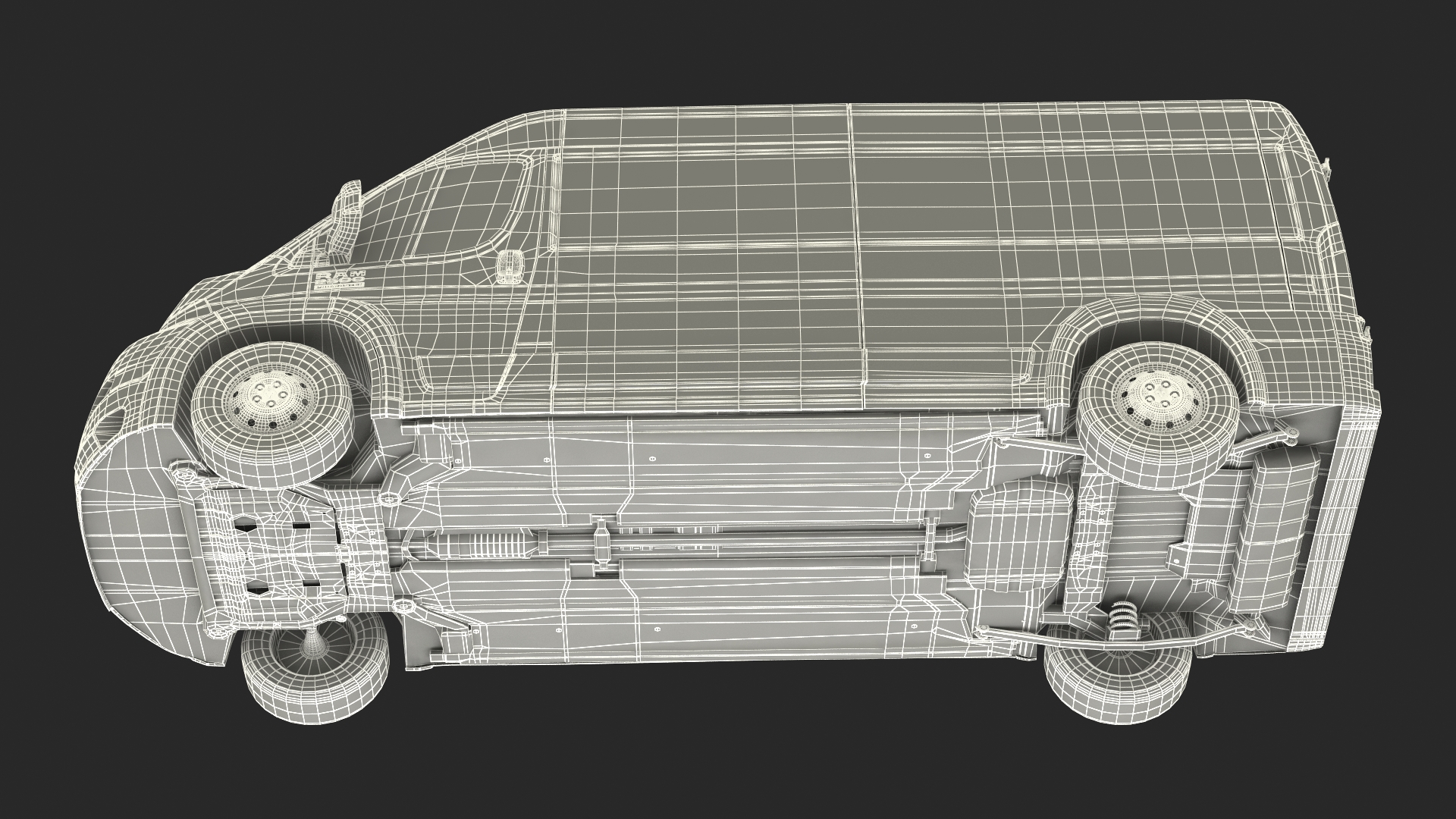 2022 RAM Promaster 159 Rigged 3D model