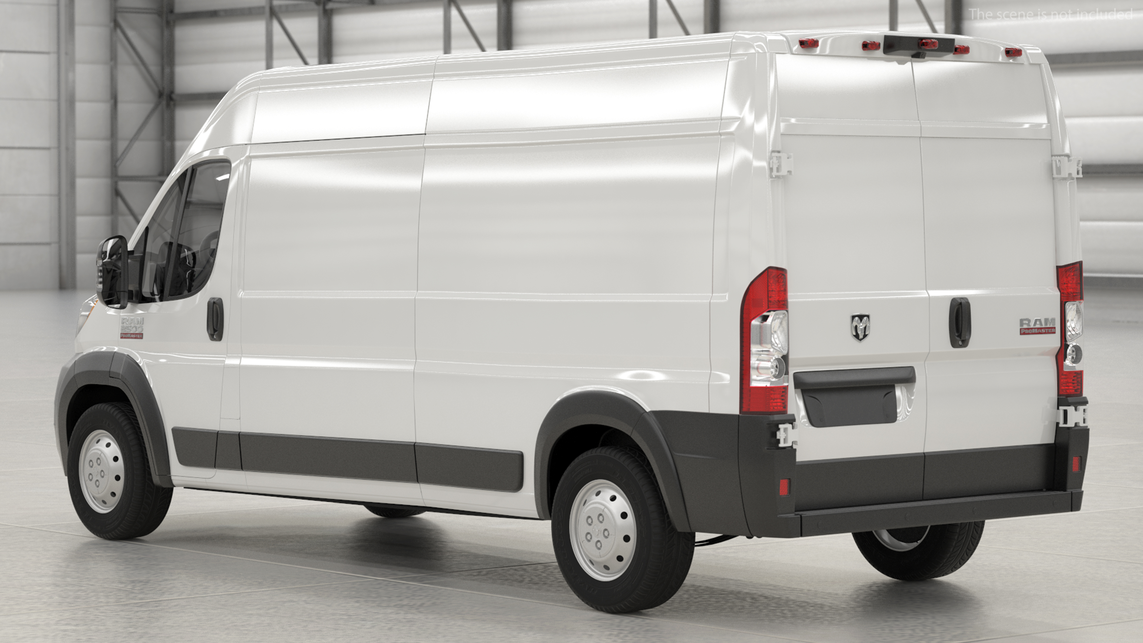 2022 RAM Promaster 159 Rigged 3D model