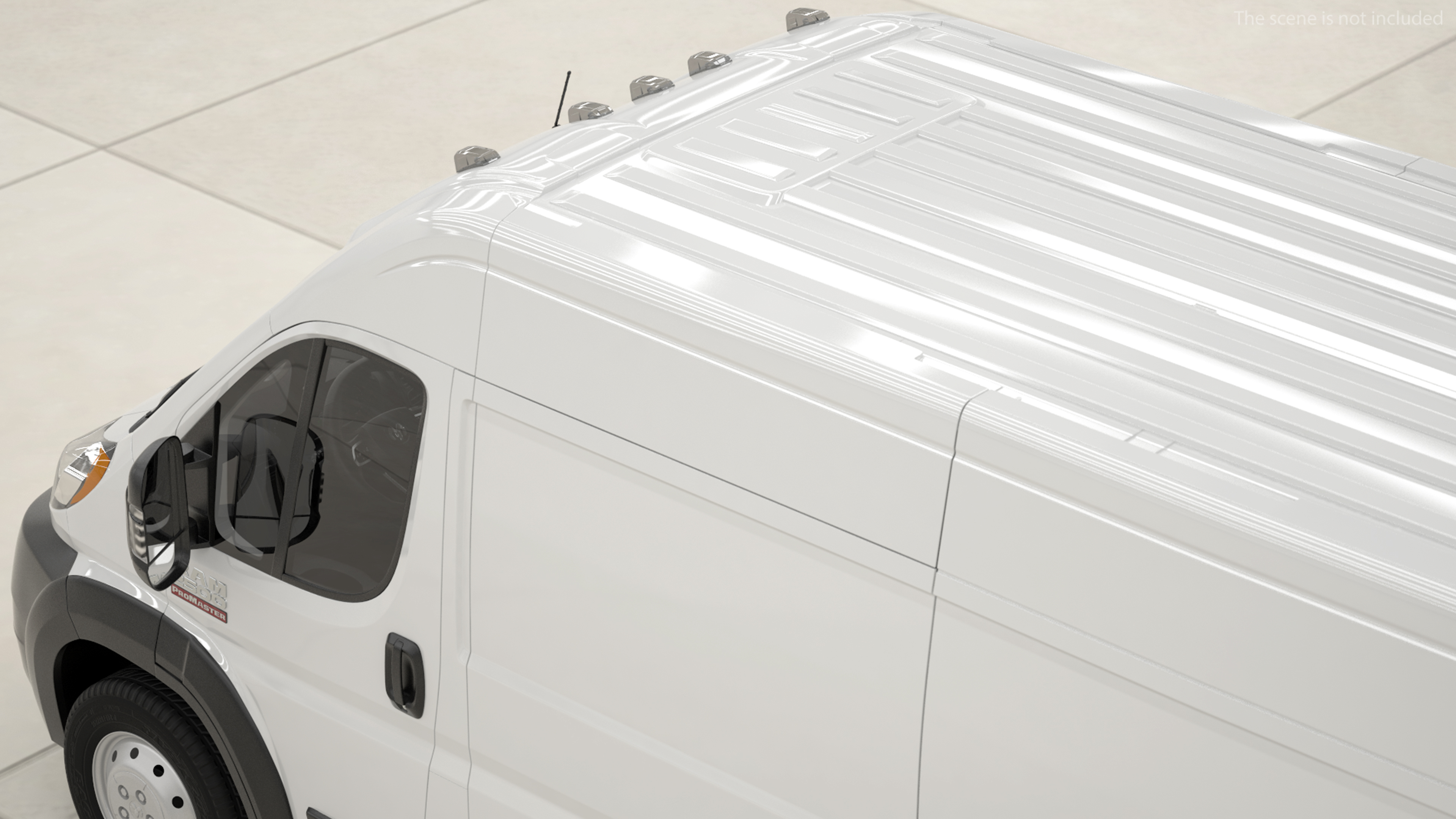 2022 RAM Promaster 159 Rigged 3D model