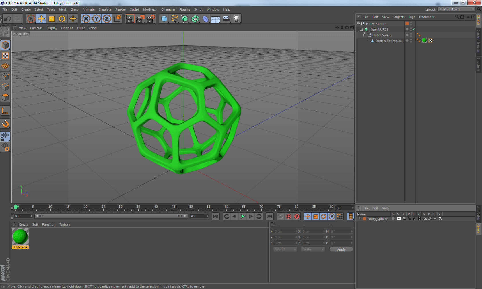 Holey Sphere 3D