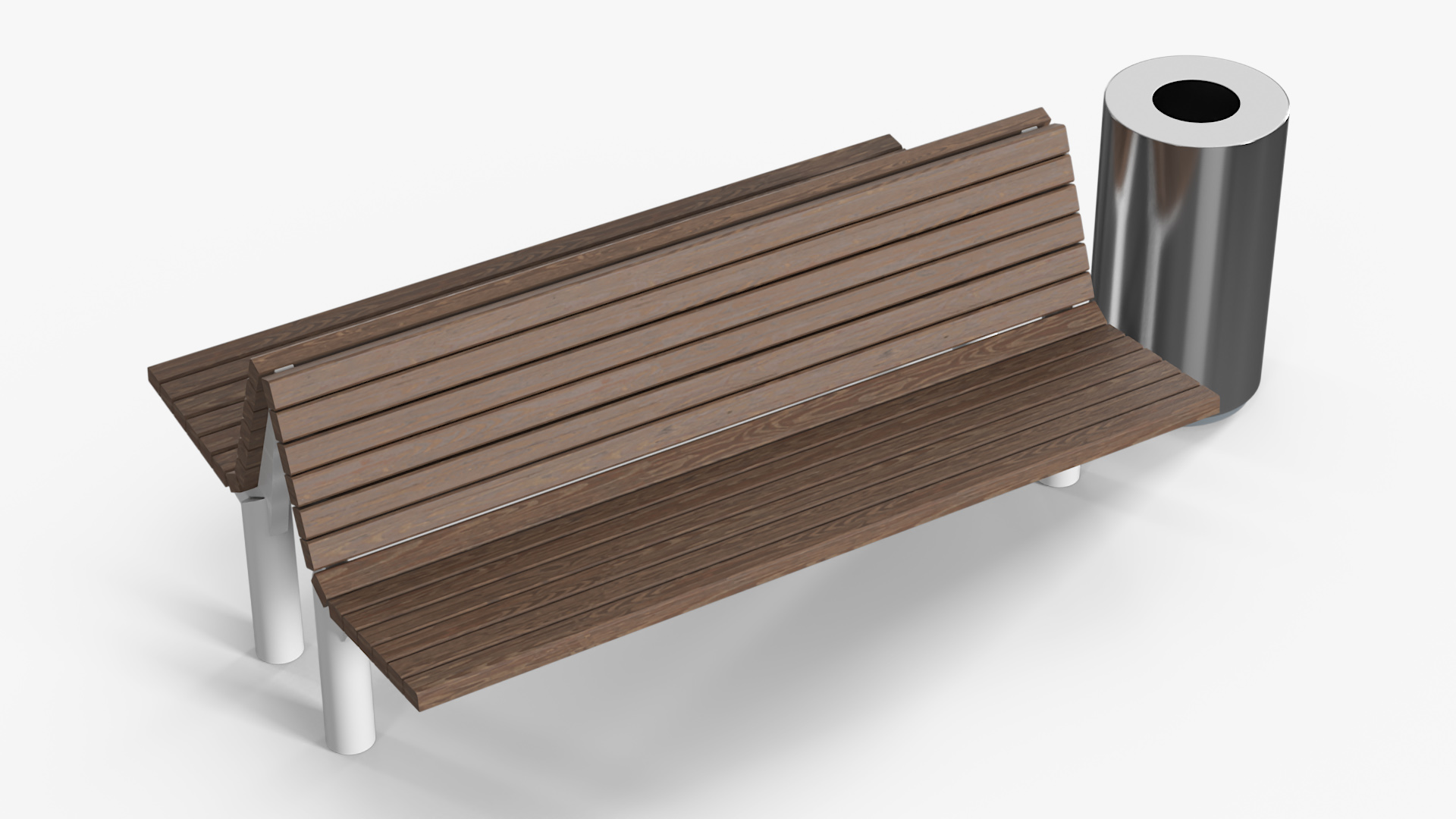 3D Double Sided Bench model