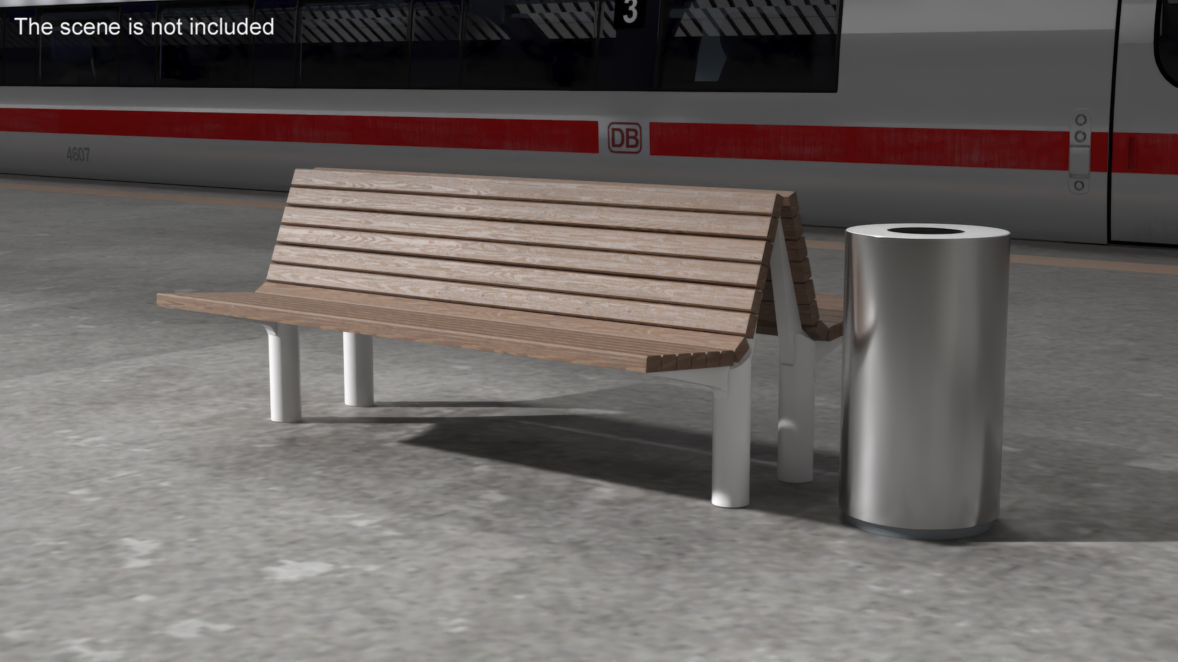 3D Double Sided Bench model