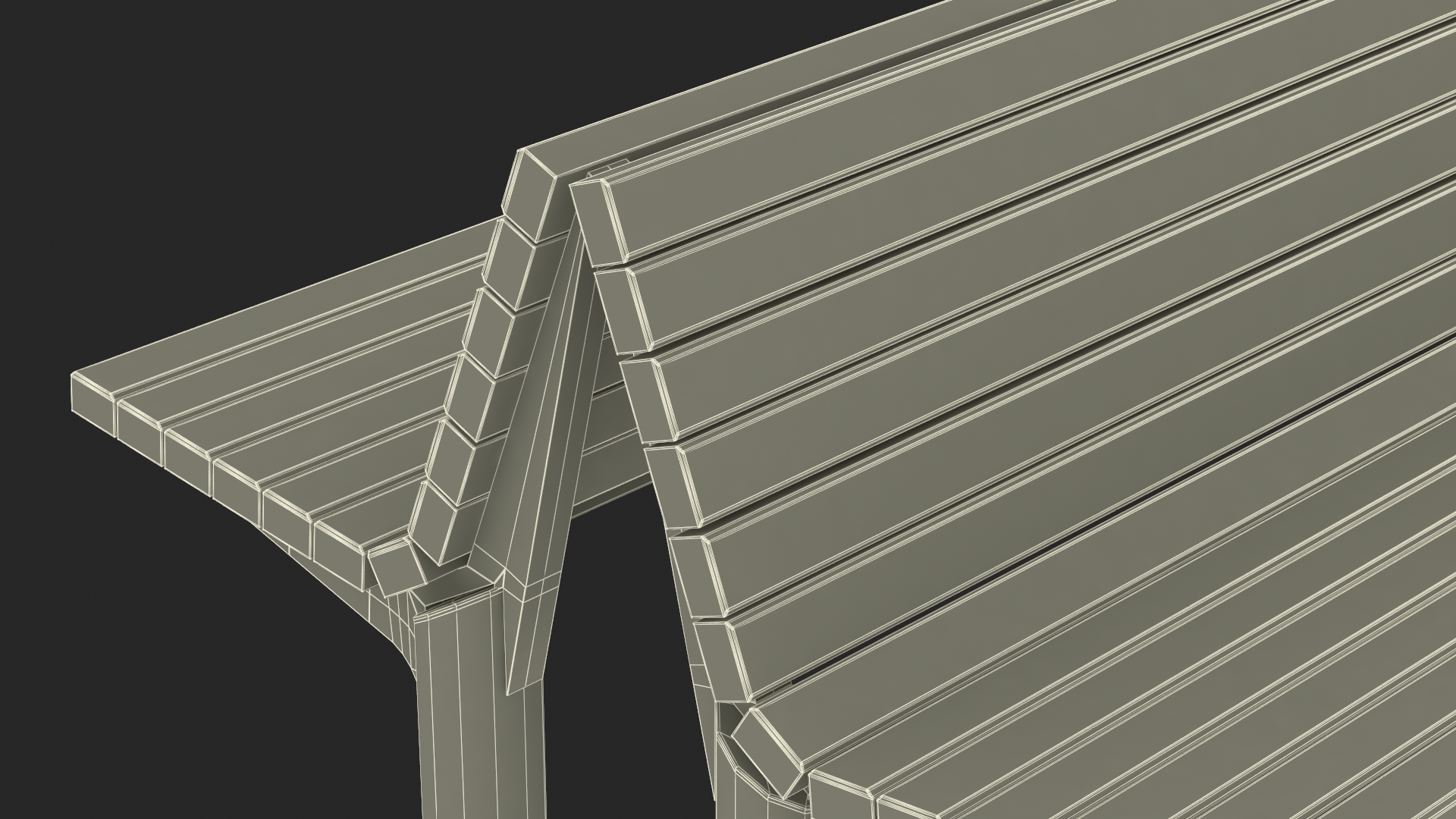 3D Double Sided Bench model