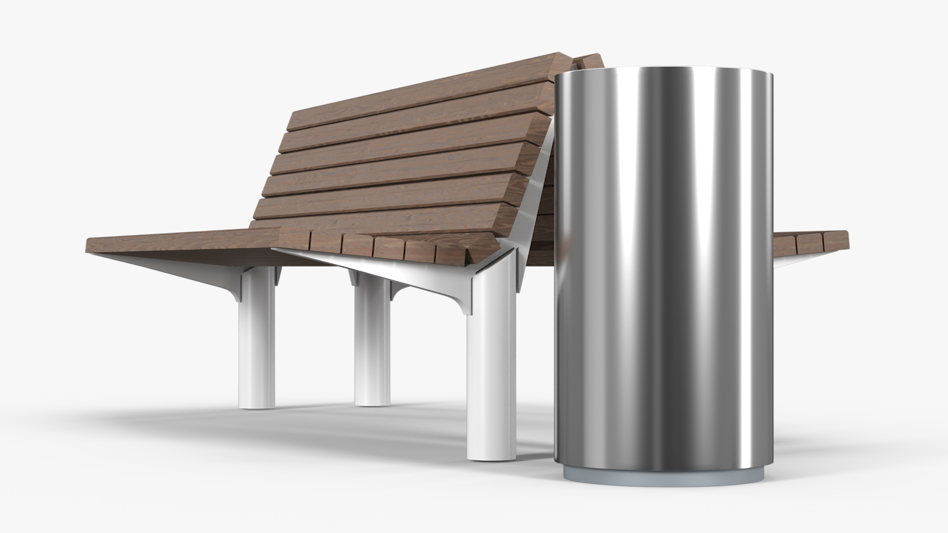 3D Double Sided Bench model