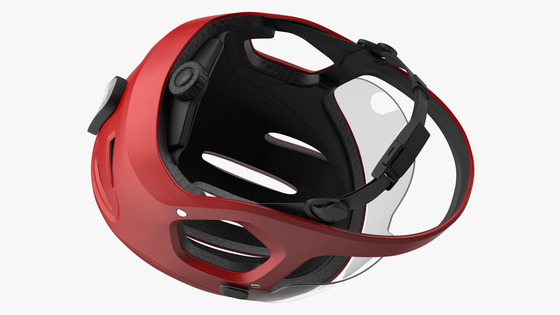 Full-Face E-Bike Helmet Red 3D