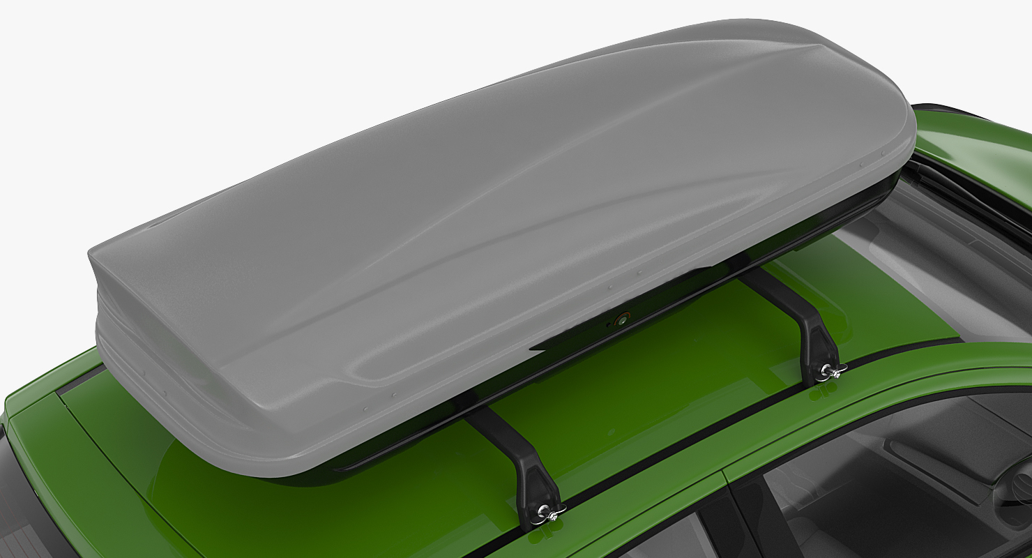 3D model Hatchback with RoofBox Generic