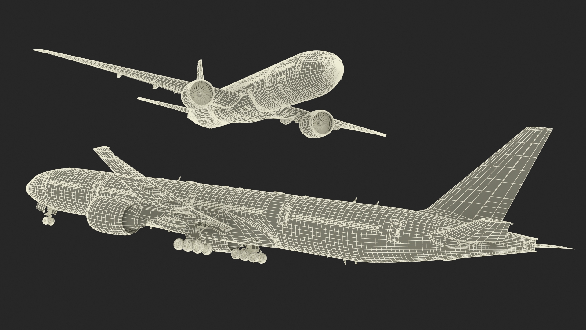 3D Boeing 777 British Airways Rigged model