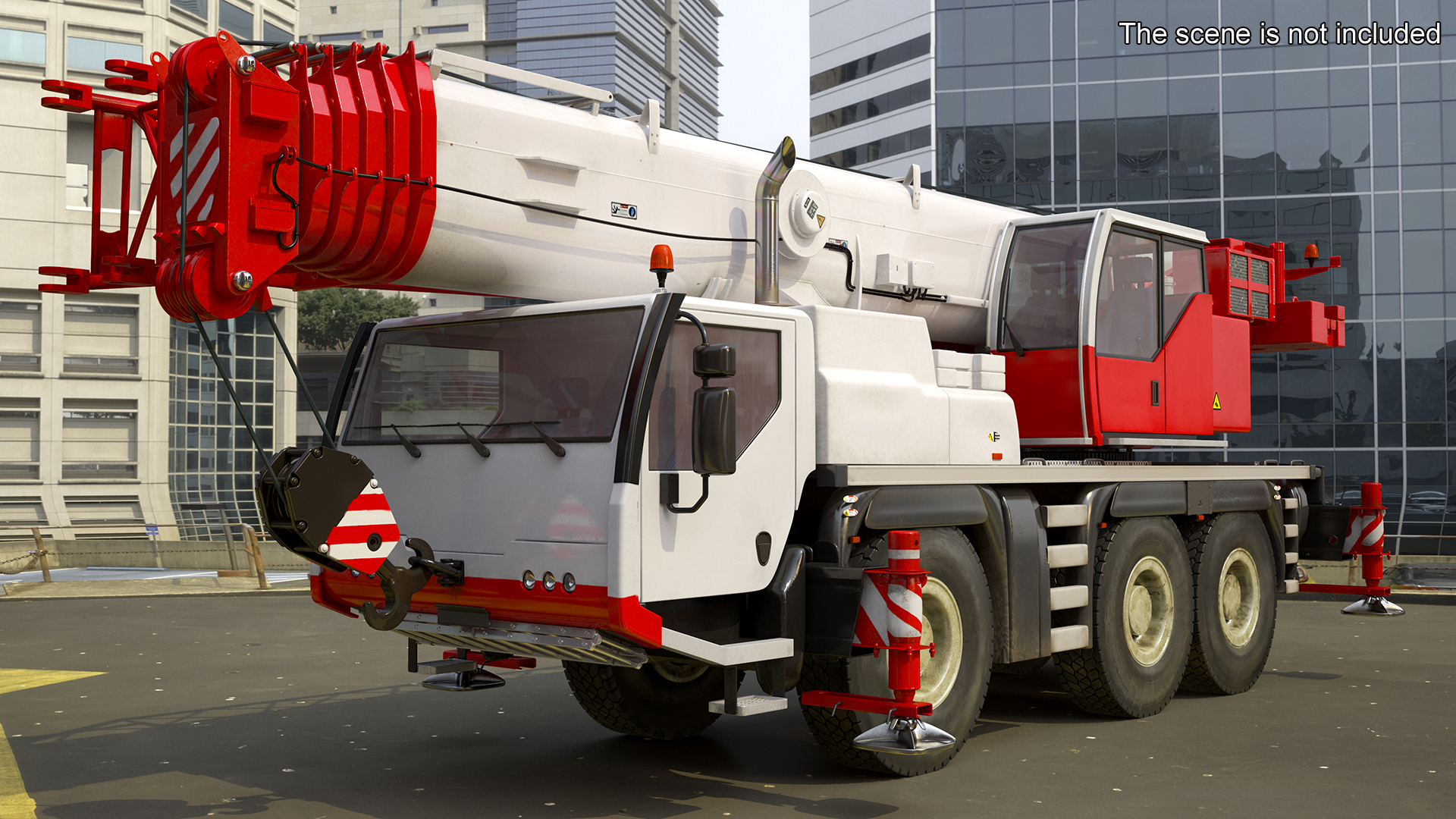 3D Mobile Crane Truck model