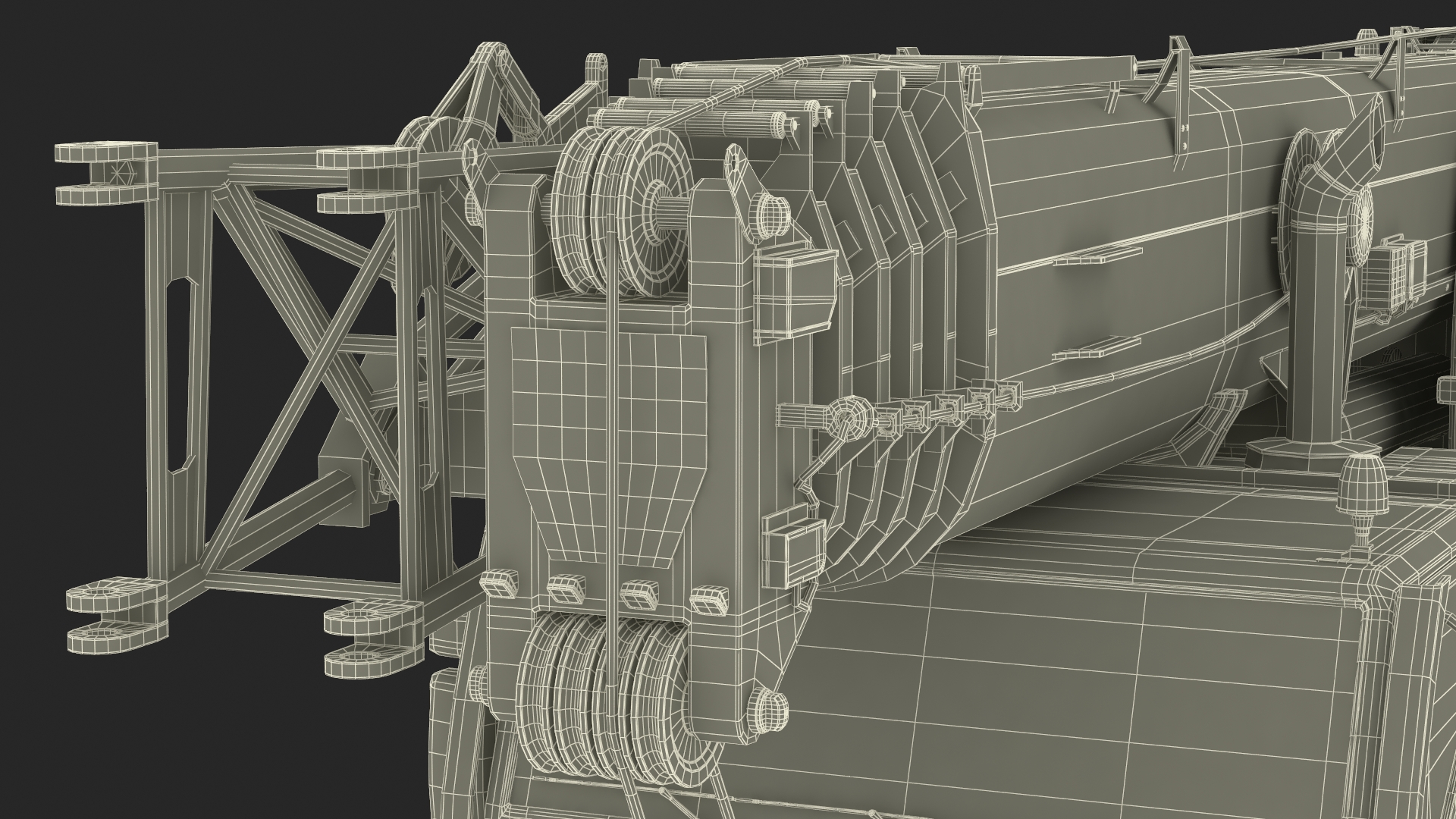 3D Mobile Crane Truck model