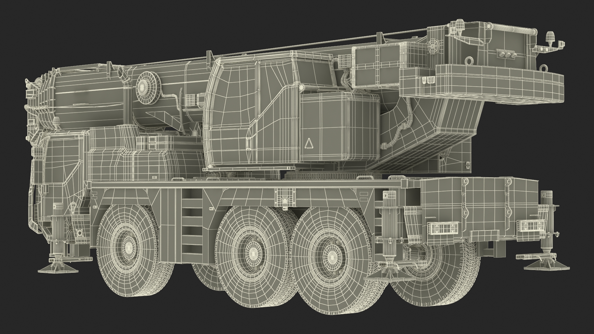 3D Mobile Crane Truck model