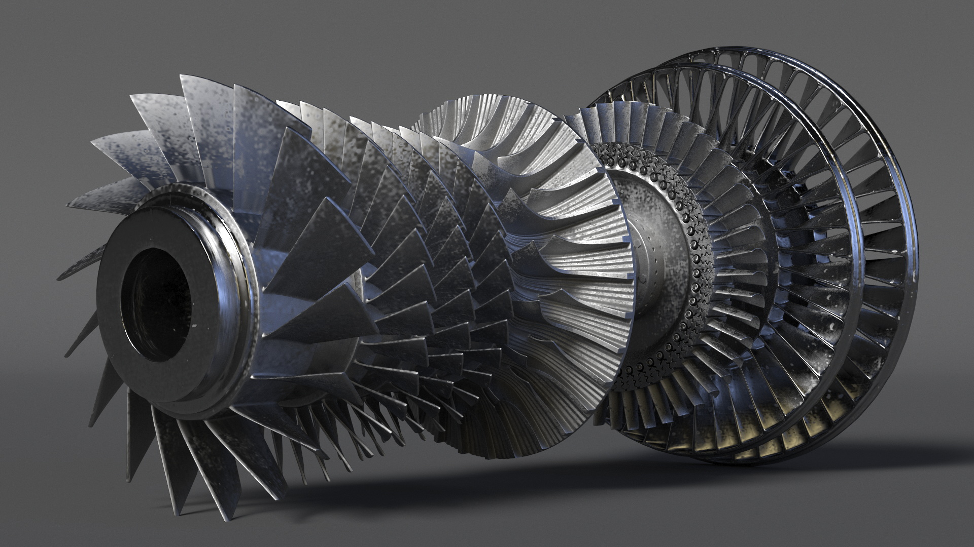 Steam Turbine for Power Generation 3D model