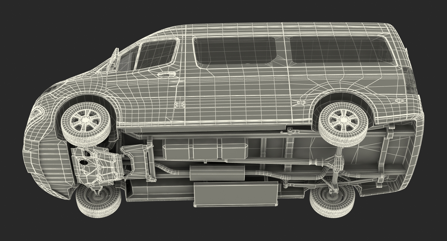 3D Mercedes Sprinter Tourer 2019 Rigged