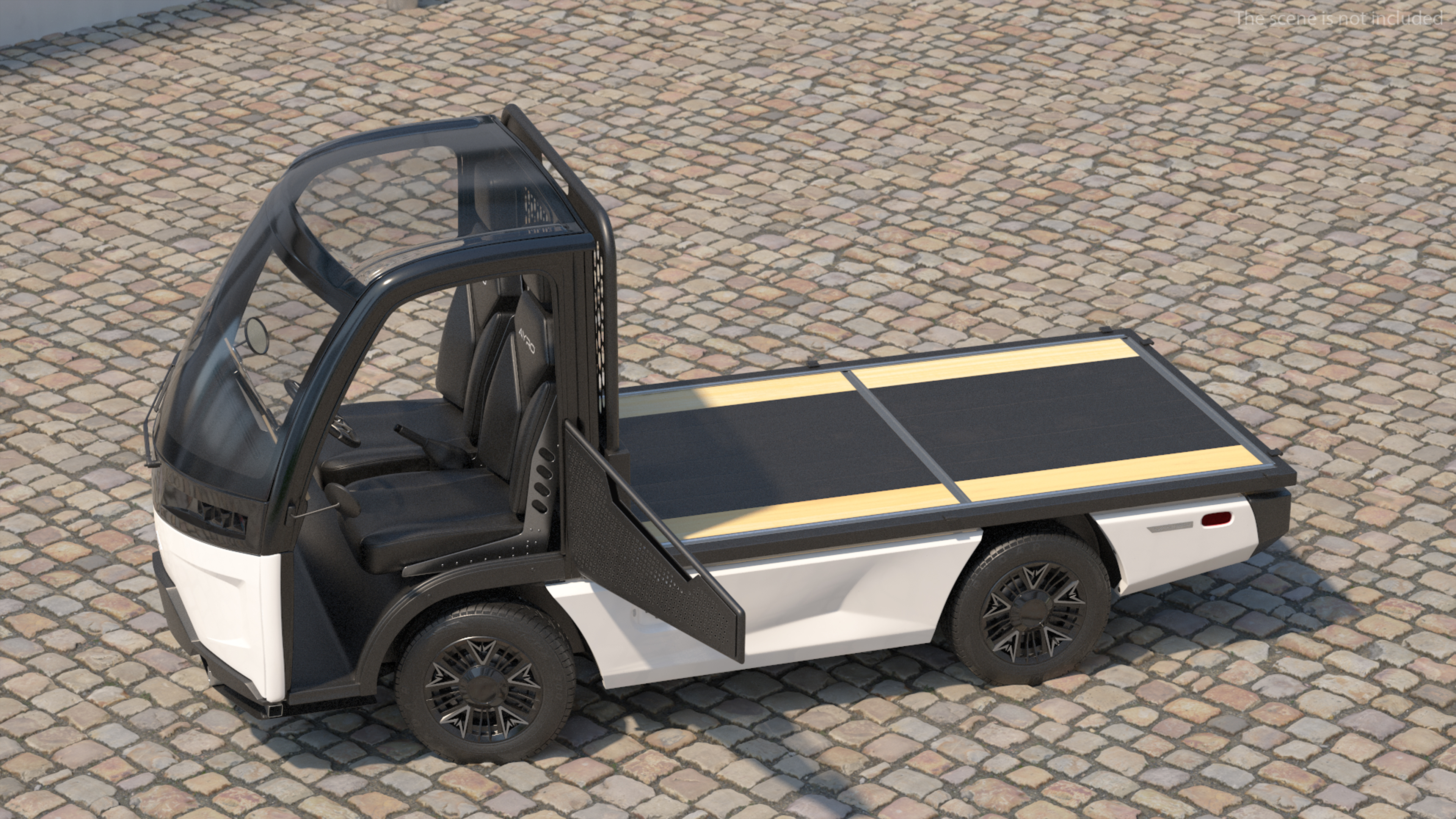 3D AYRO Vanish Electric Mini Truck Flatbed Rigged