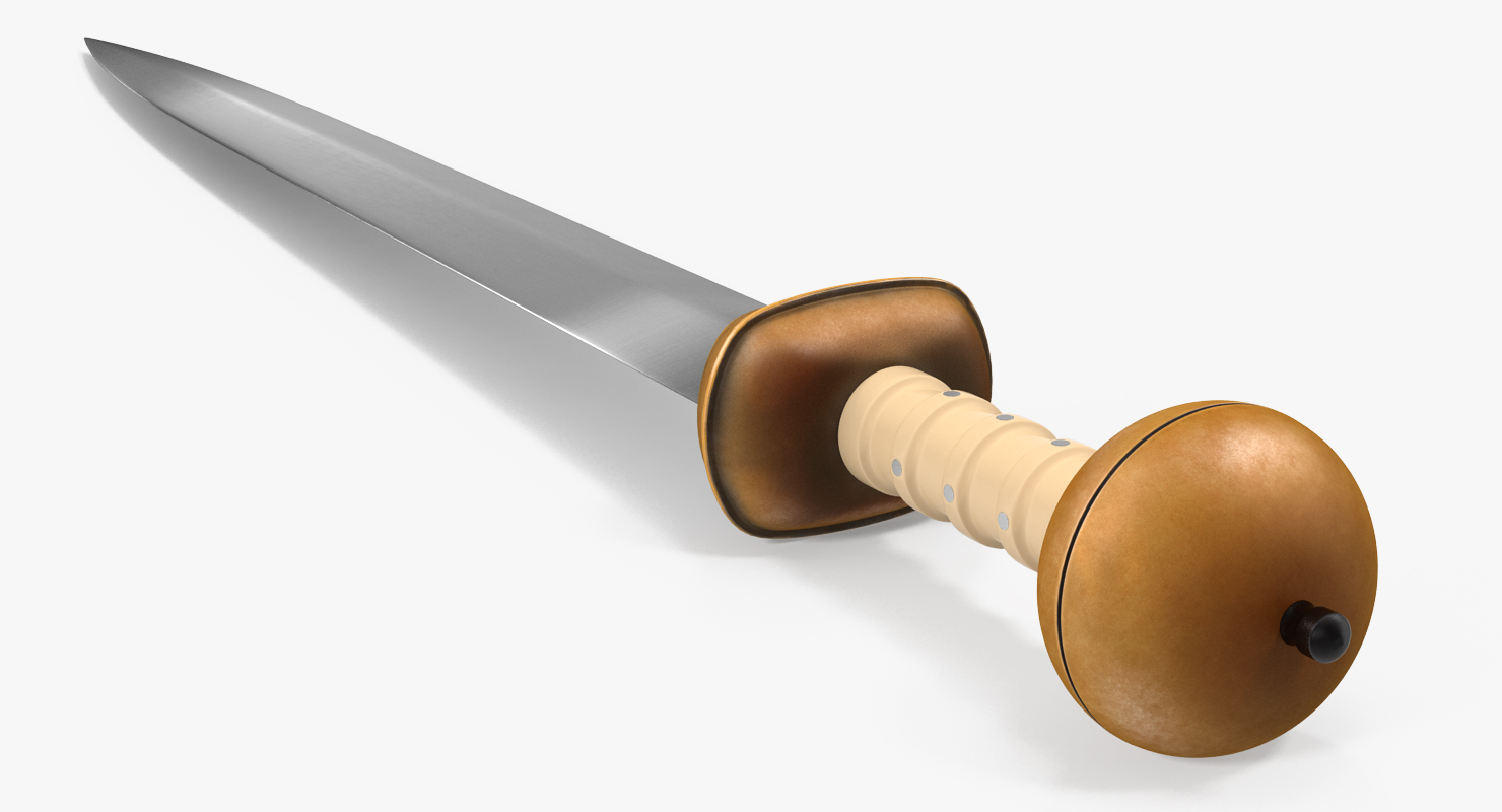 3D Roman Battle Gladius Sword