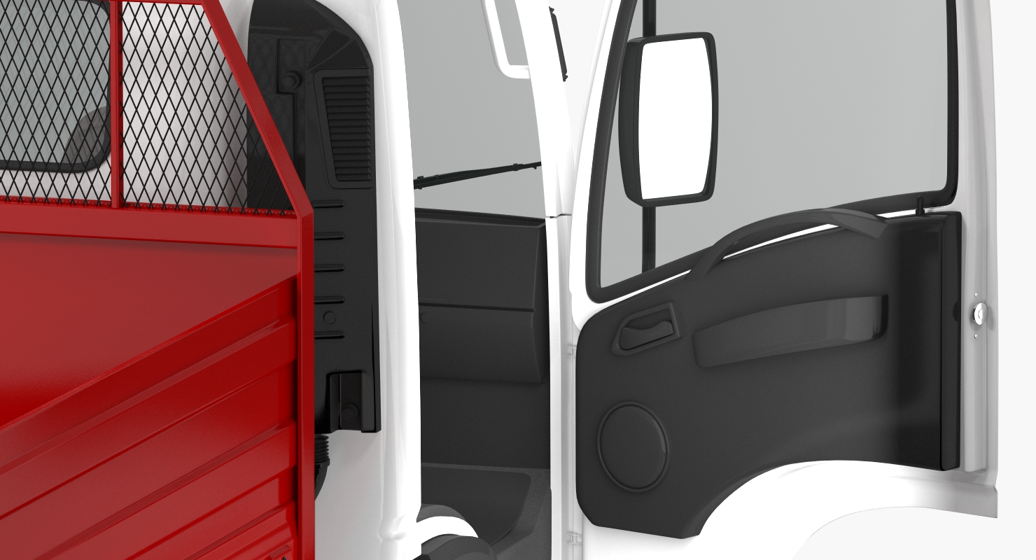 Isuzu NPR Dropside 2018 Simple Interior 3D model