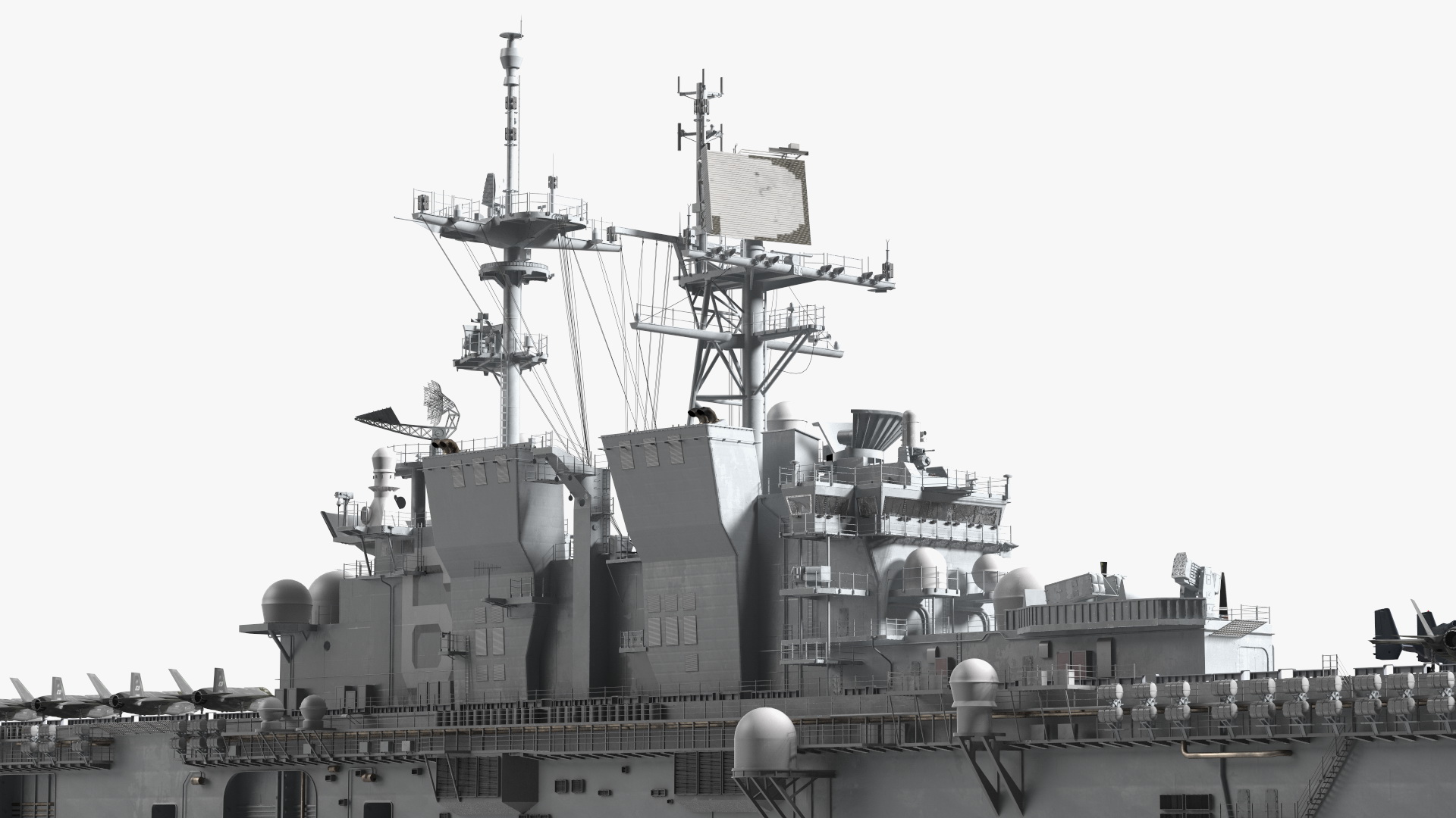 USS America LHA 6 with Aircrafts 3D