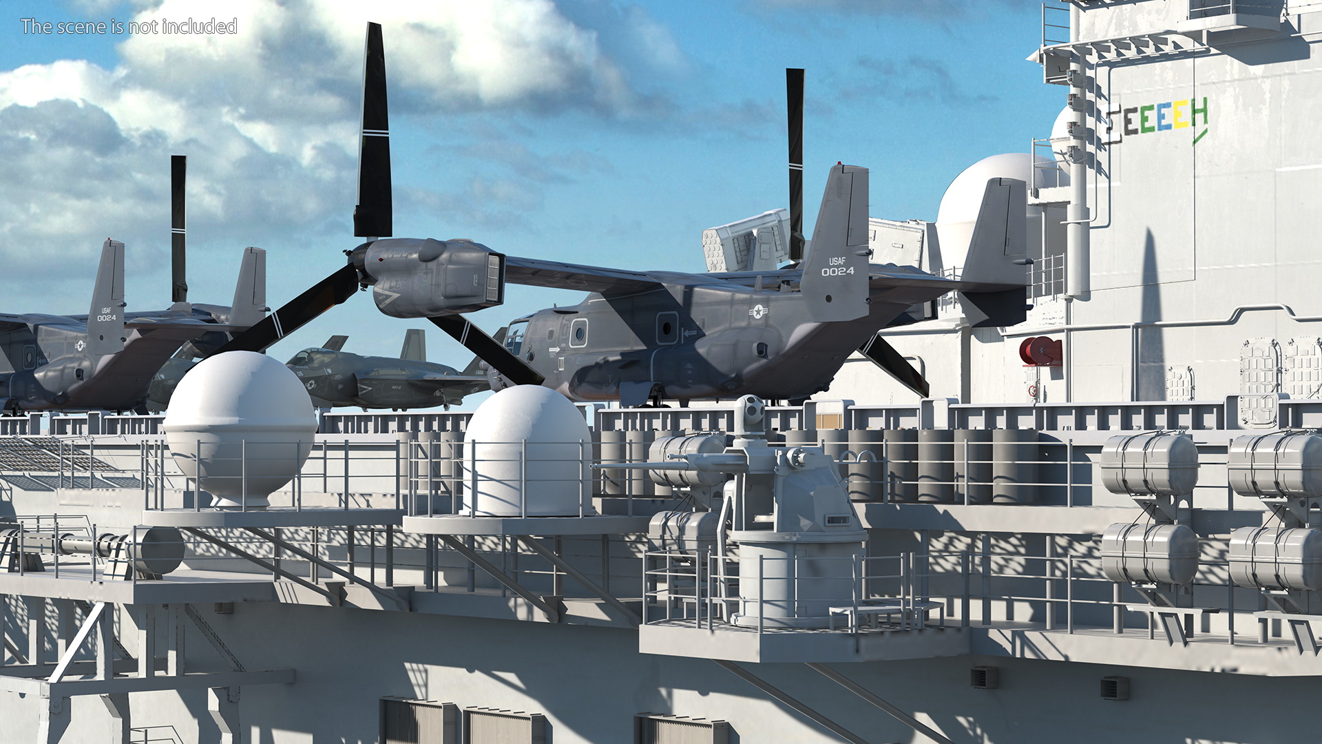 USS America LHA 6 with Aircrafts 3D