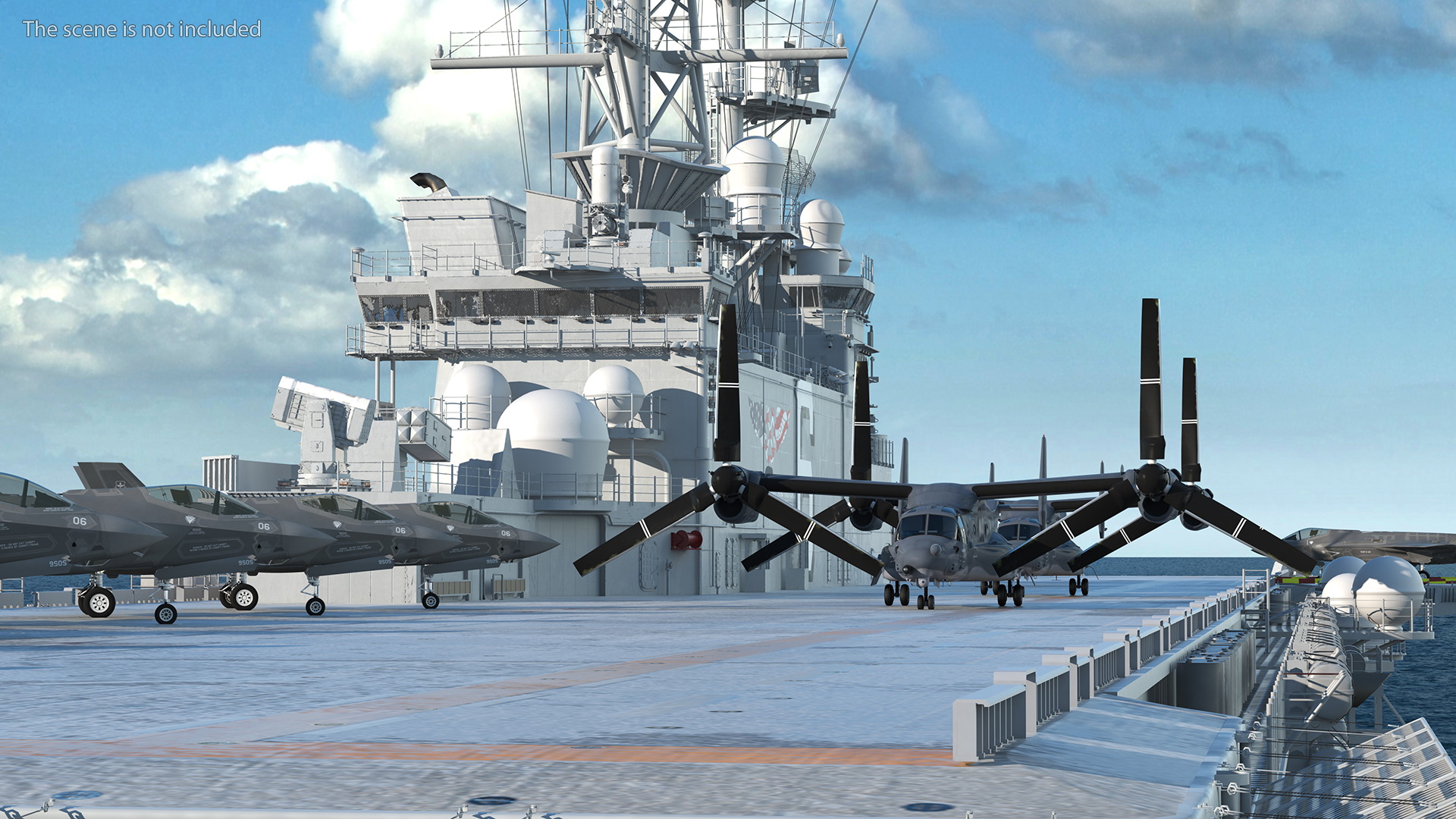 USS America LHA 6 with Aircrafts 3D