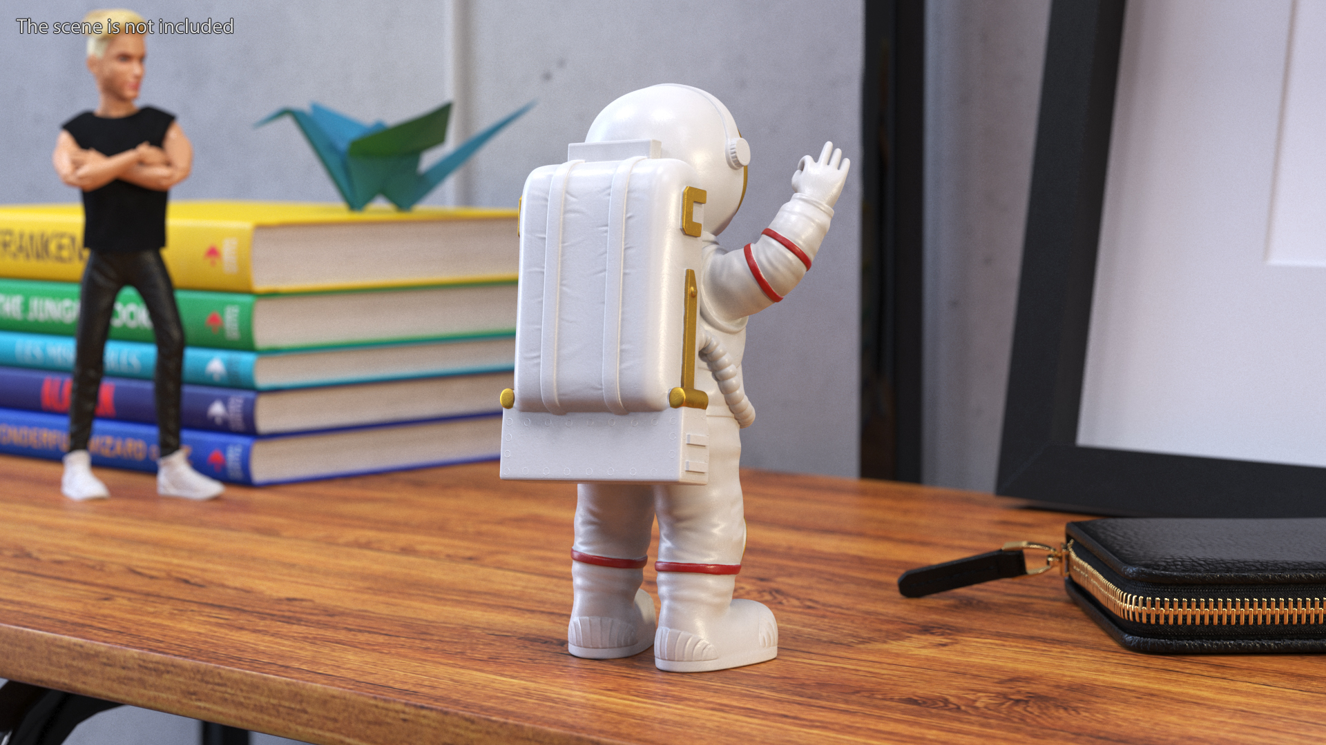 3D Astronaut Toy Character White Rigged