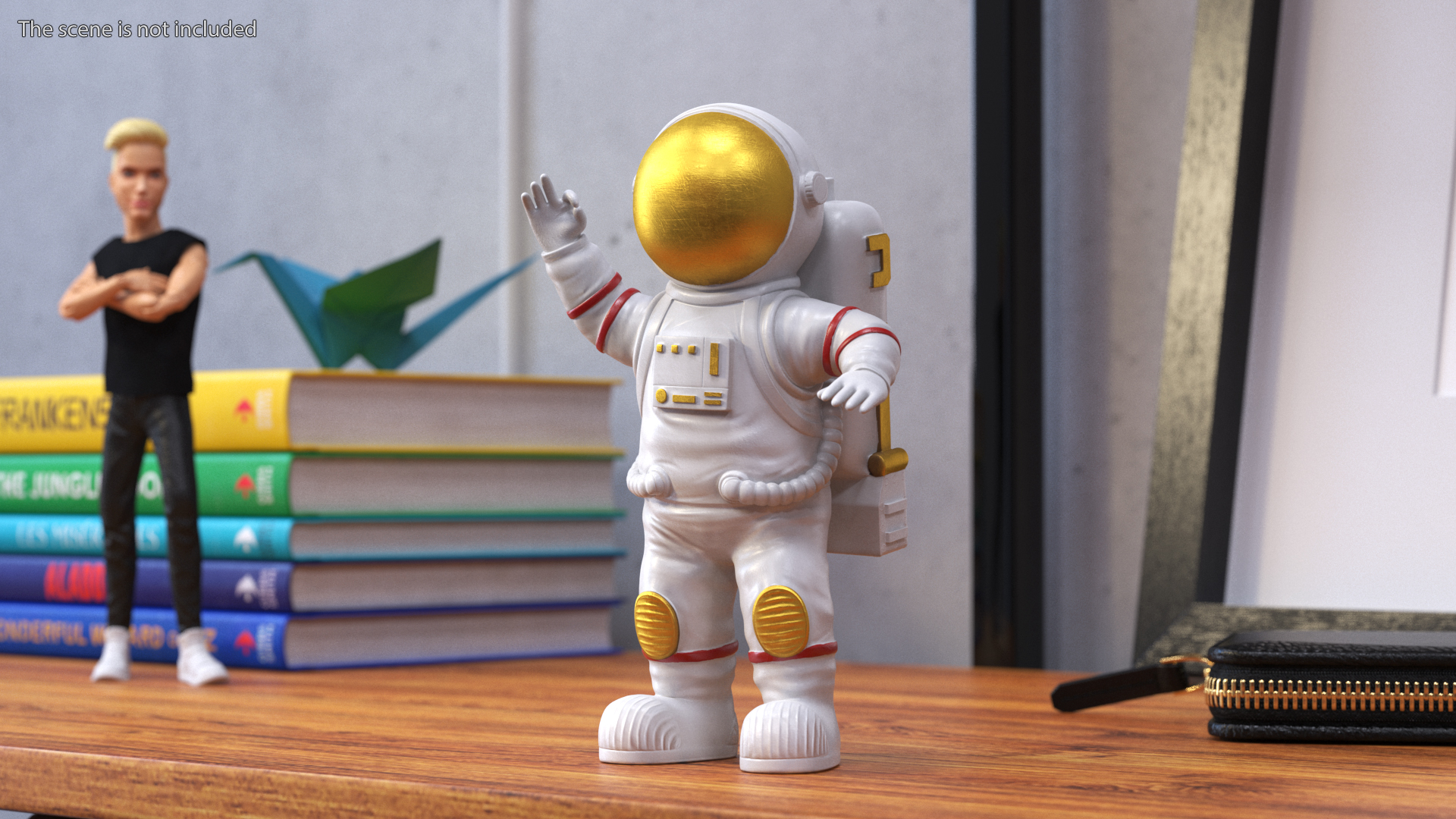 3D Astronaut Toy Character White Rigged