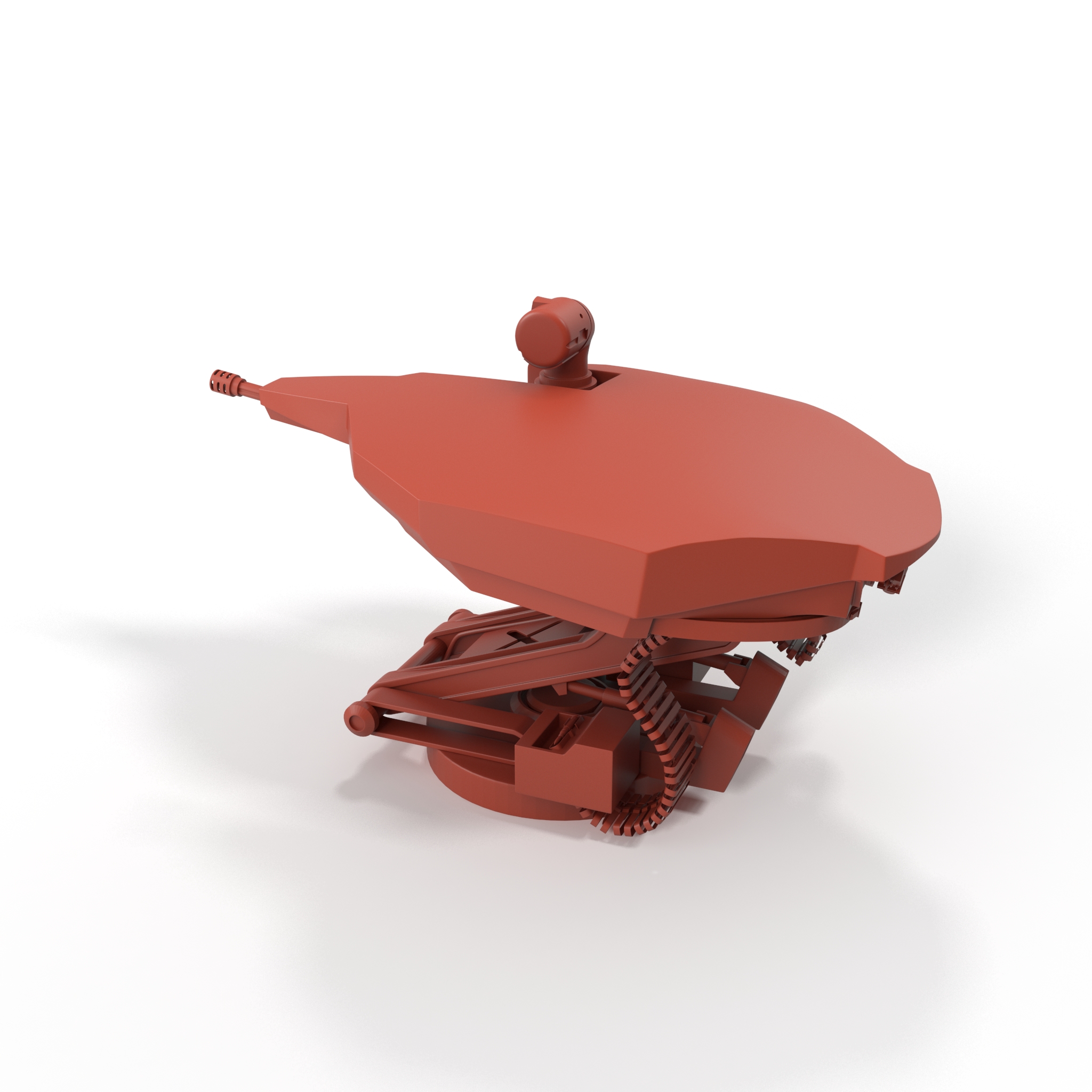 3D model Armored Combat Turret with Ammunition for 3D Print