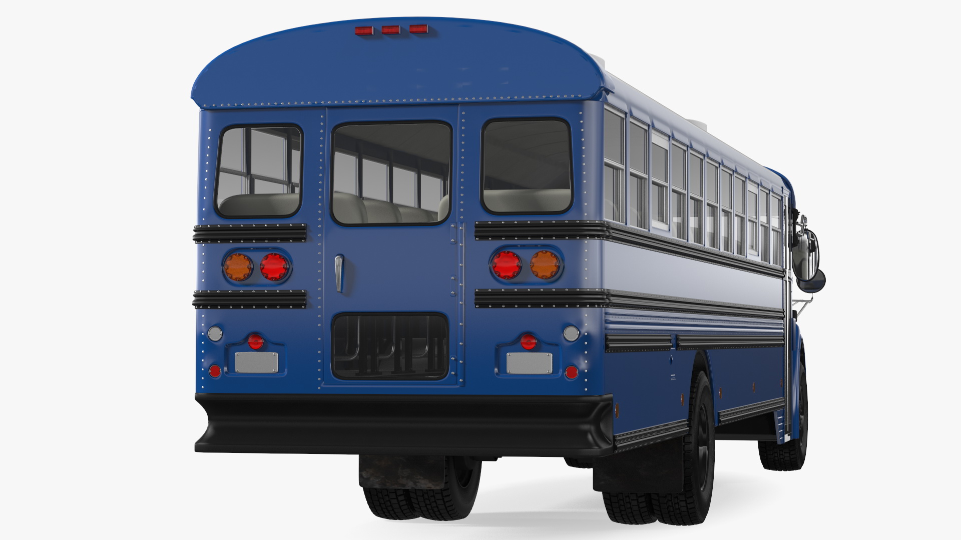 Blue Bird Commercial Bus 3D model