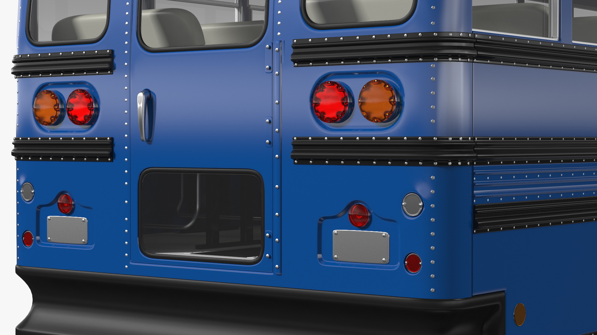 Blue Bird Commercial Bus 3D model