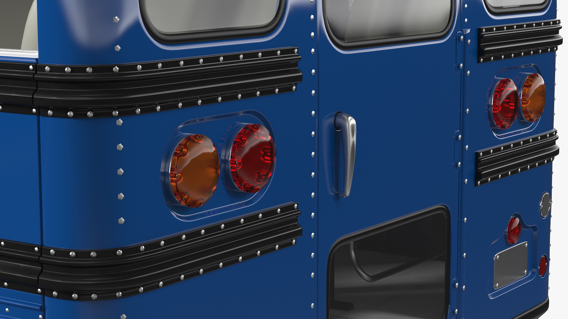 Blue Bird Commercial Bus 3D model