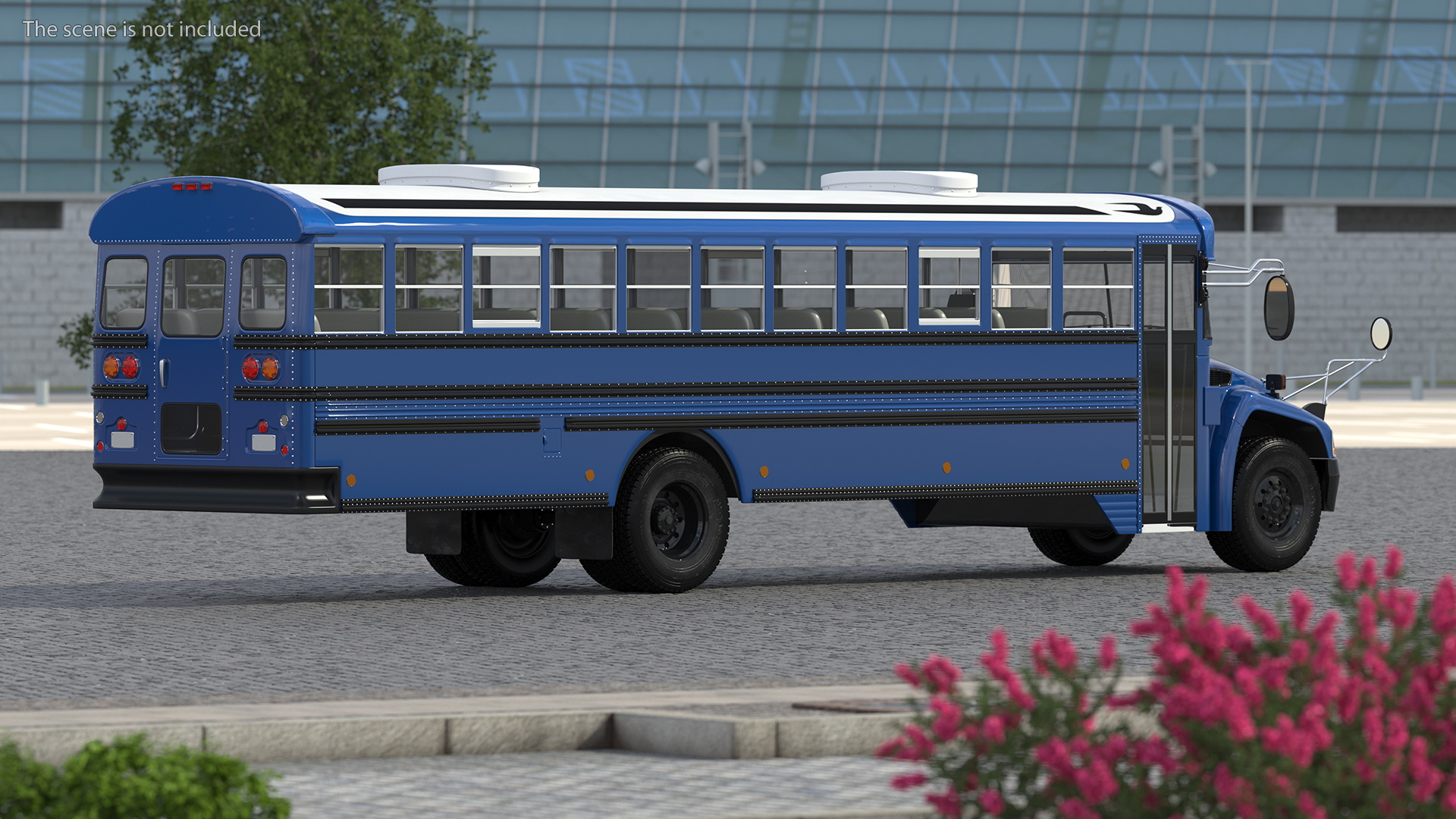 Blue Bird Commercial Bus 3D model