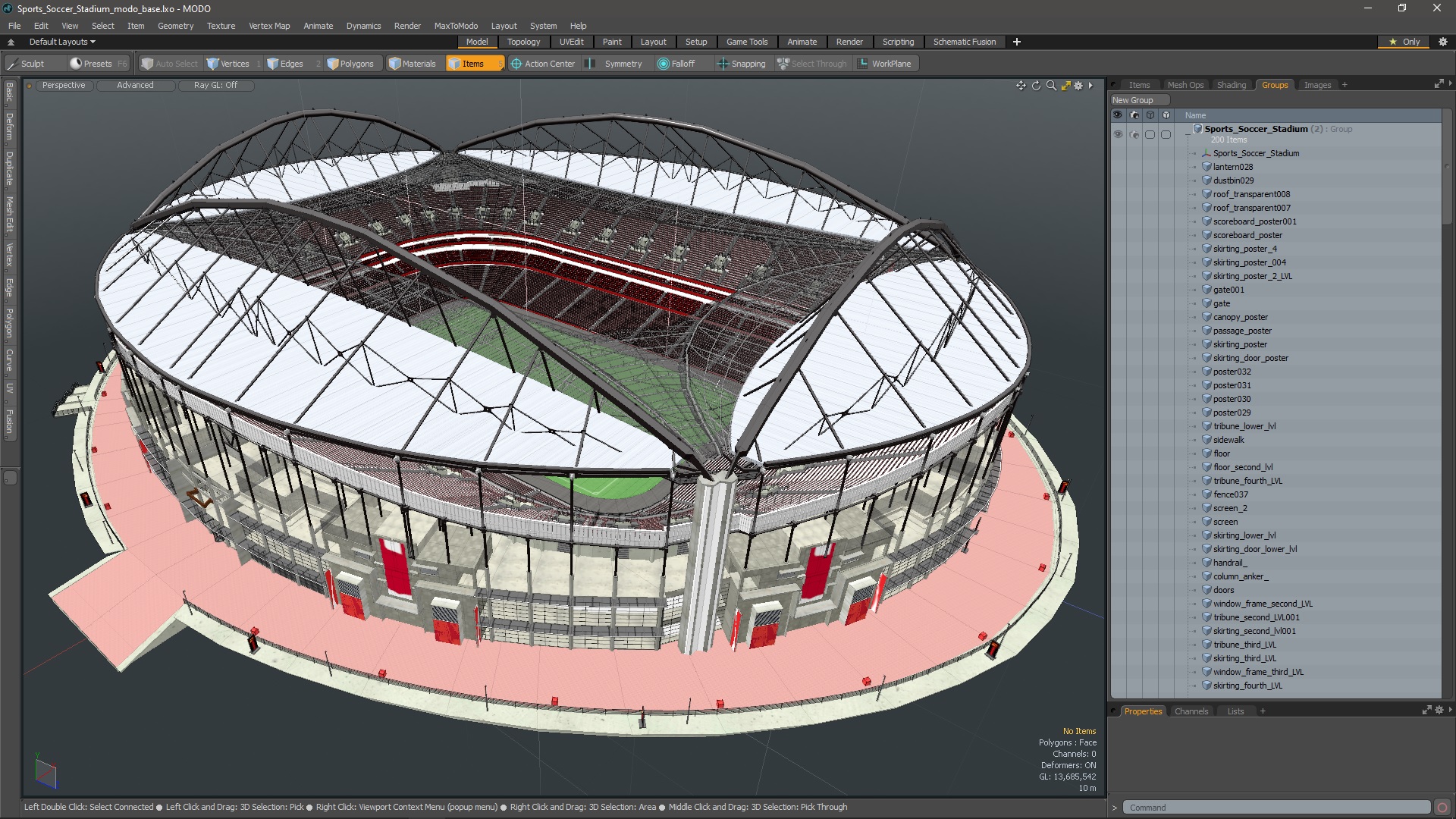 3D Sports Soccer Stadium