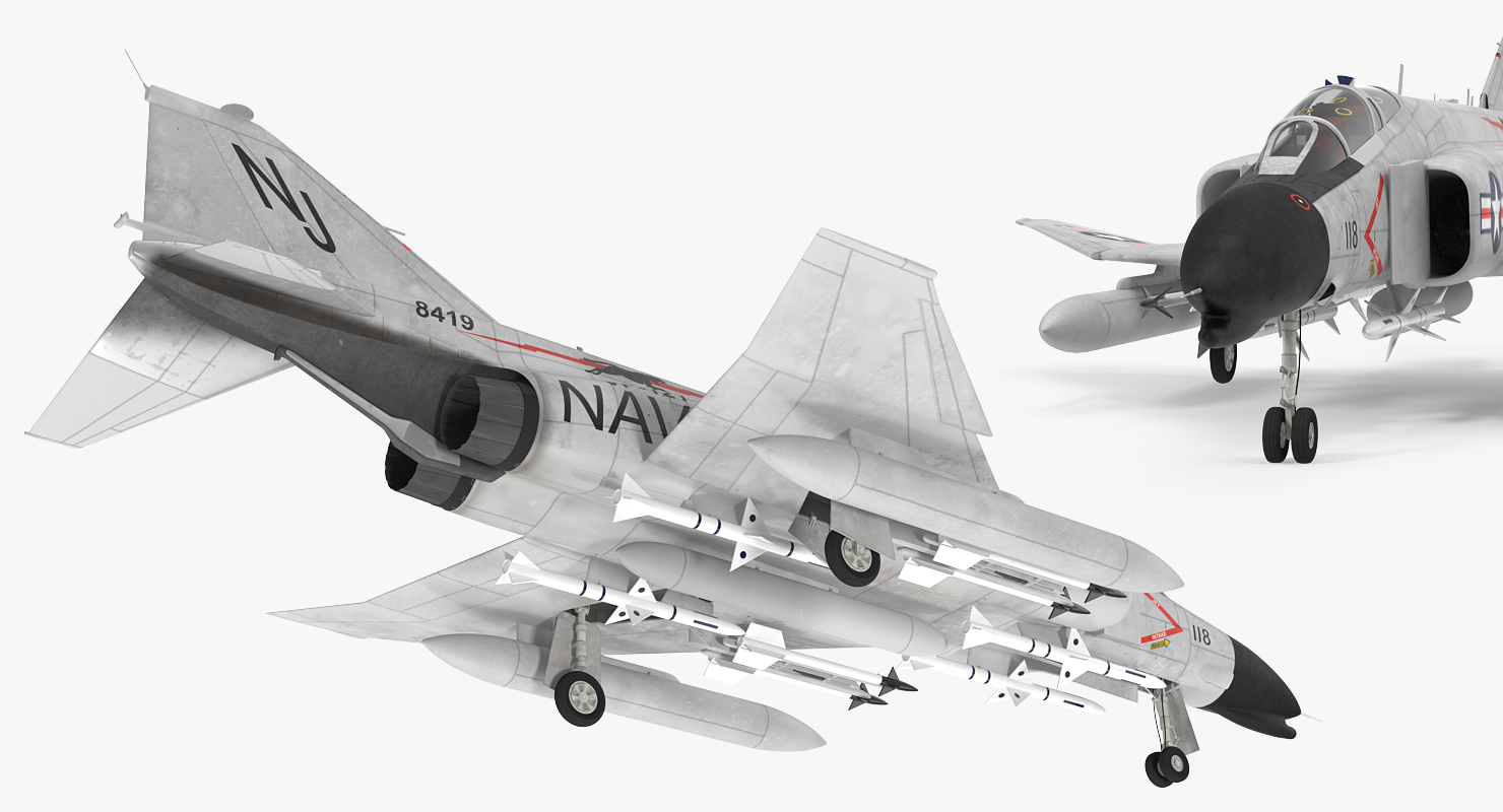 F 4 Phantom II US Navy 3D