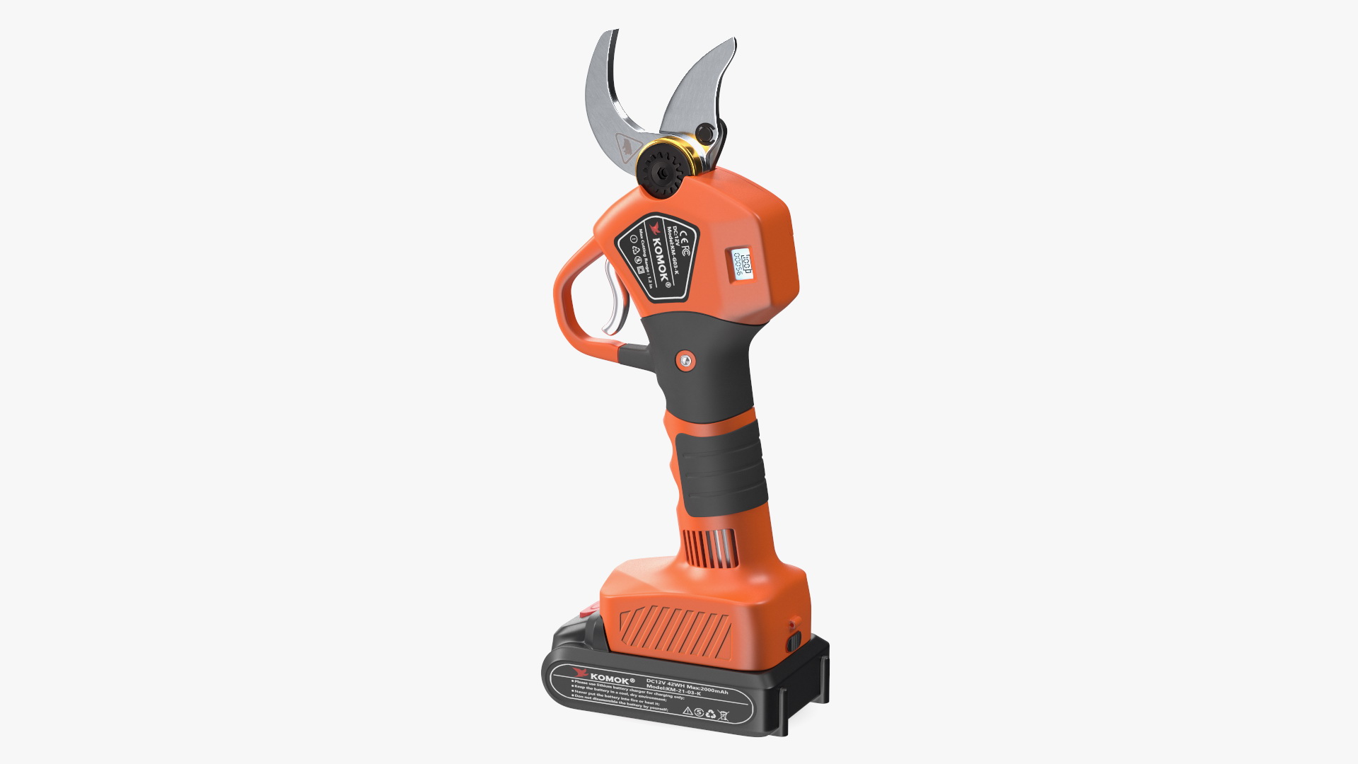 3D Orange Komok Cordless Pruner model