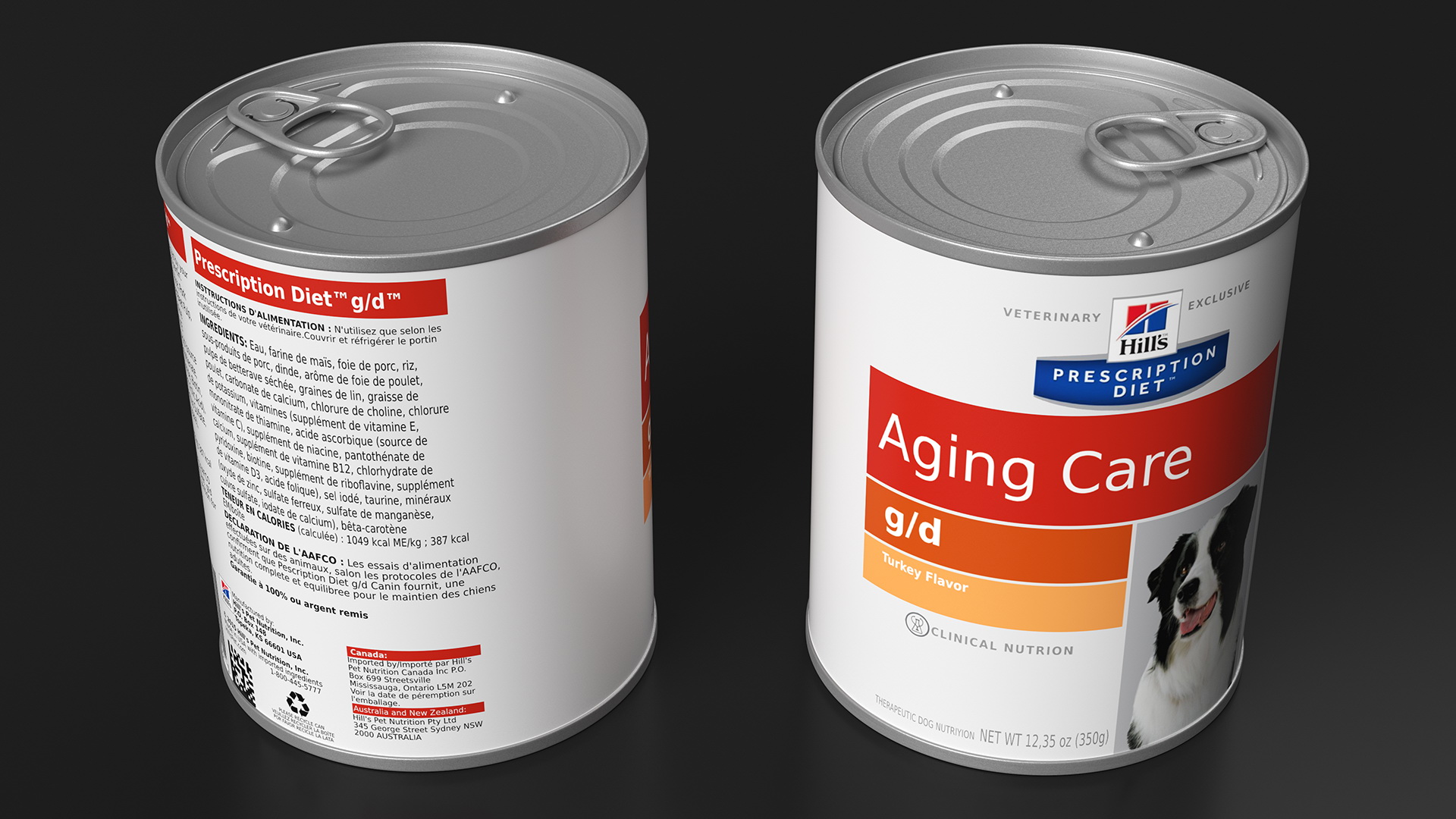 Hills Aging Care Canned Dog Food 3D