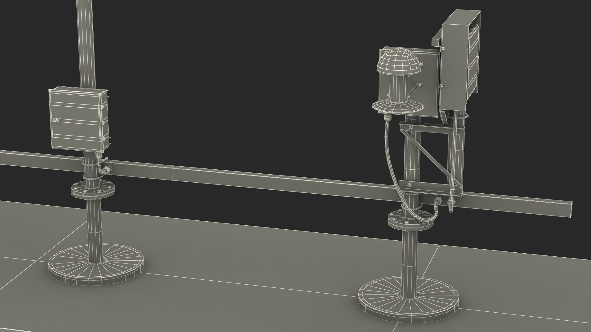 3D Automated Weather Observing System Set model