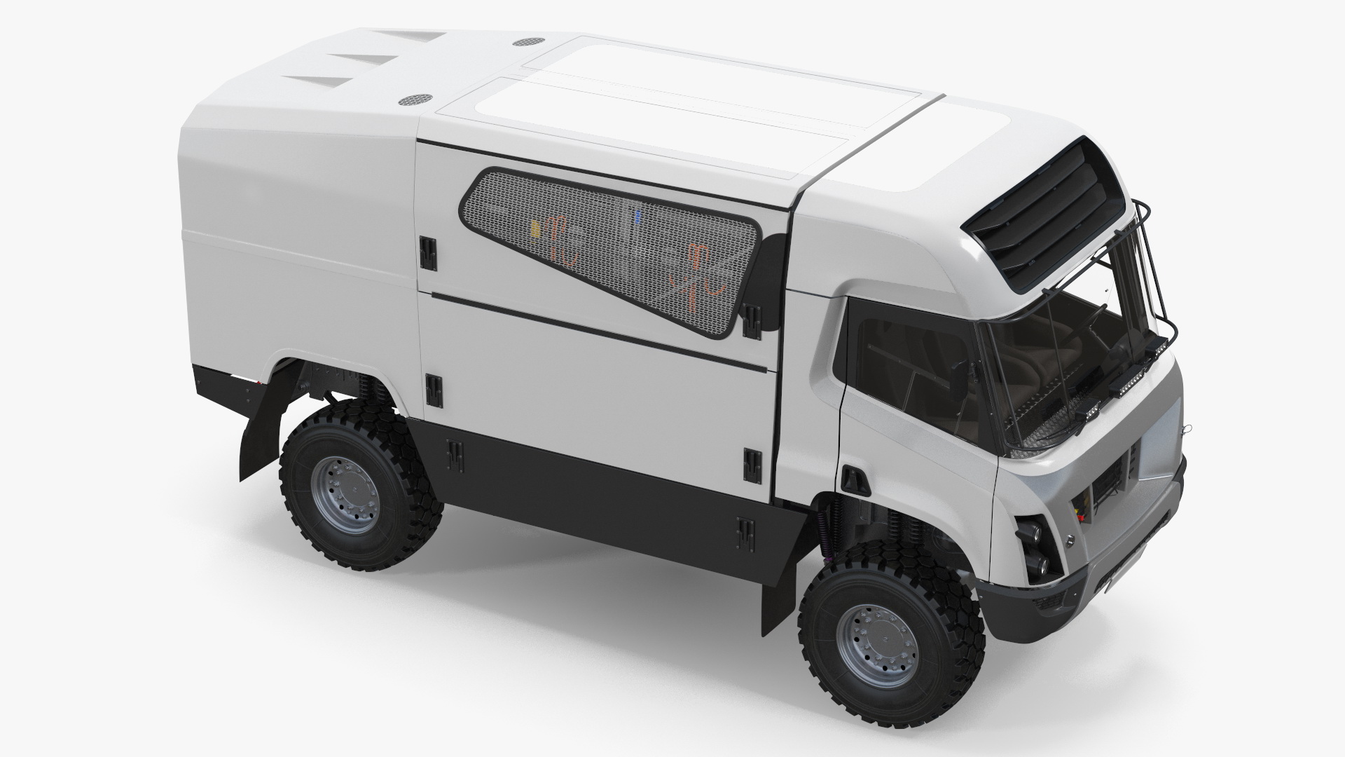 3D model Racing Truck Hydrogen Powered Simple Interior