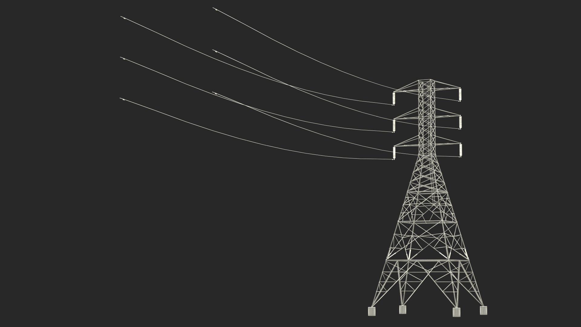 3D Electric Power Transmission Tower model