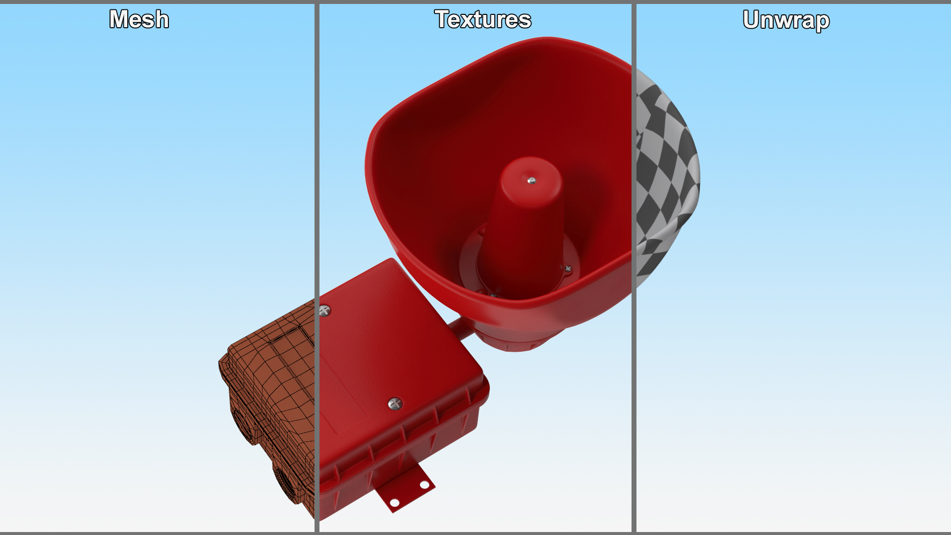 3D Fire Alarm Speaker model