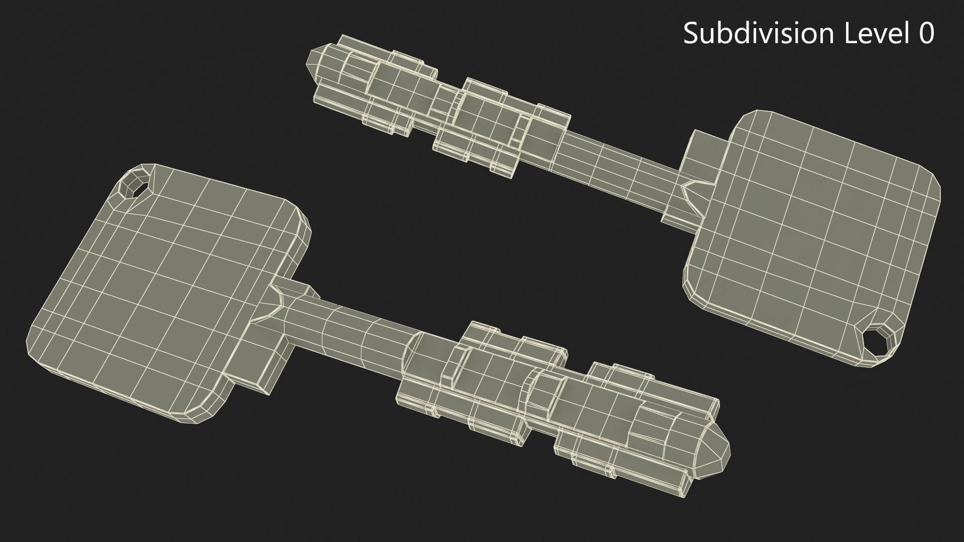 Key Type Chubb 3D model