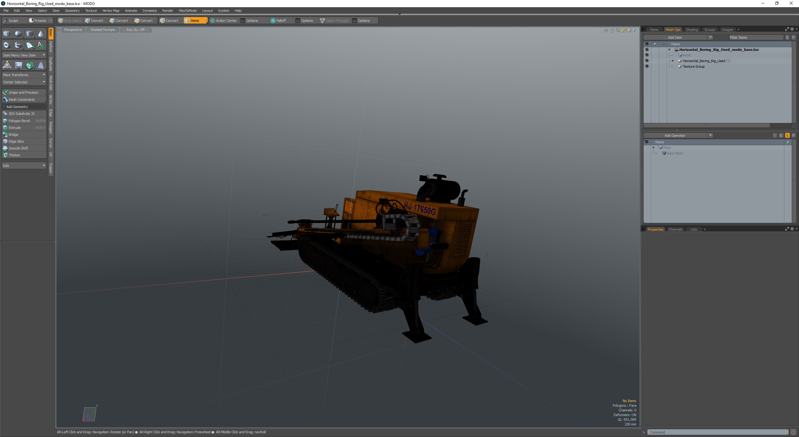 3D Horizontal Boring Rig Used