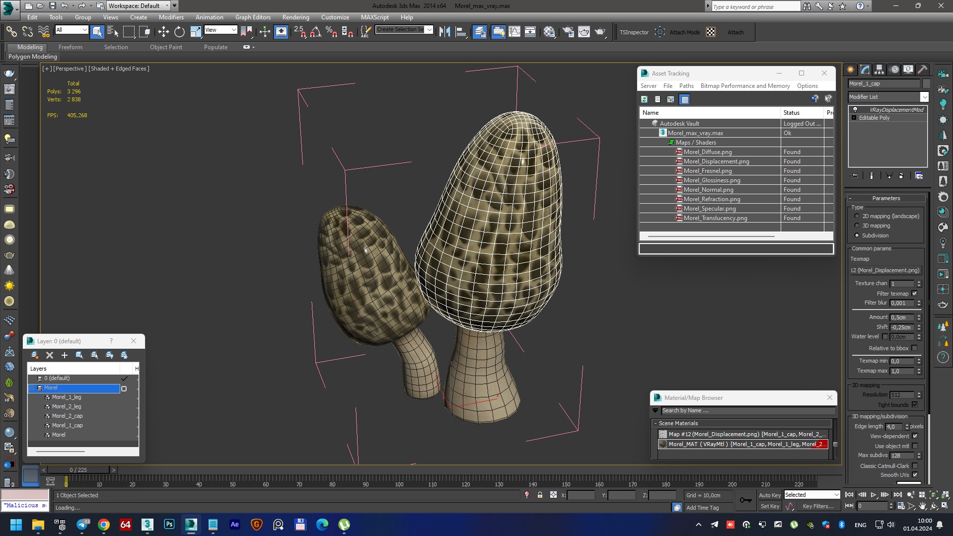 Morel 3D model