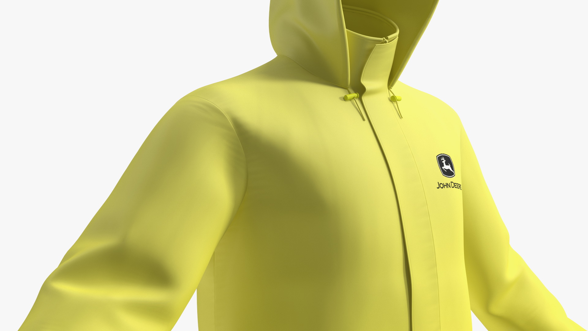 John Deere Unisex Yellow Rain Suit 3D model