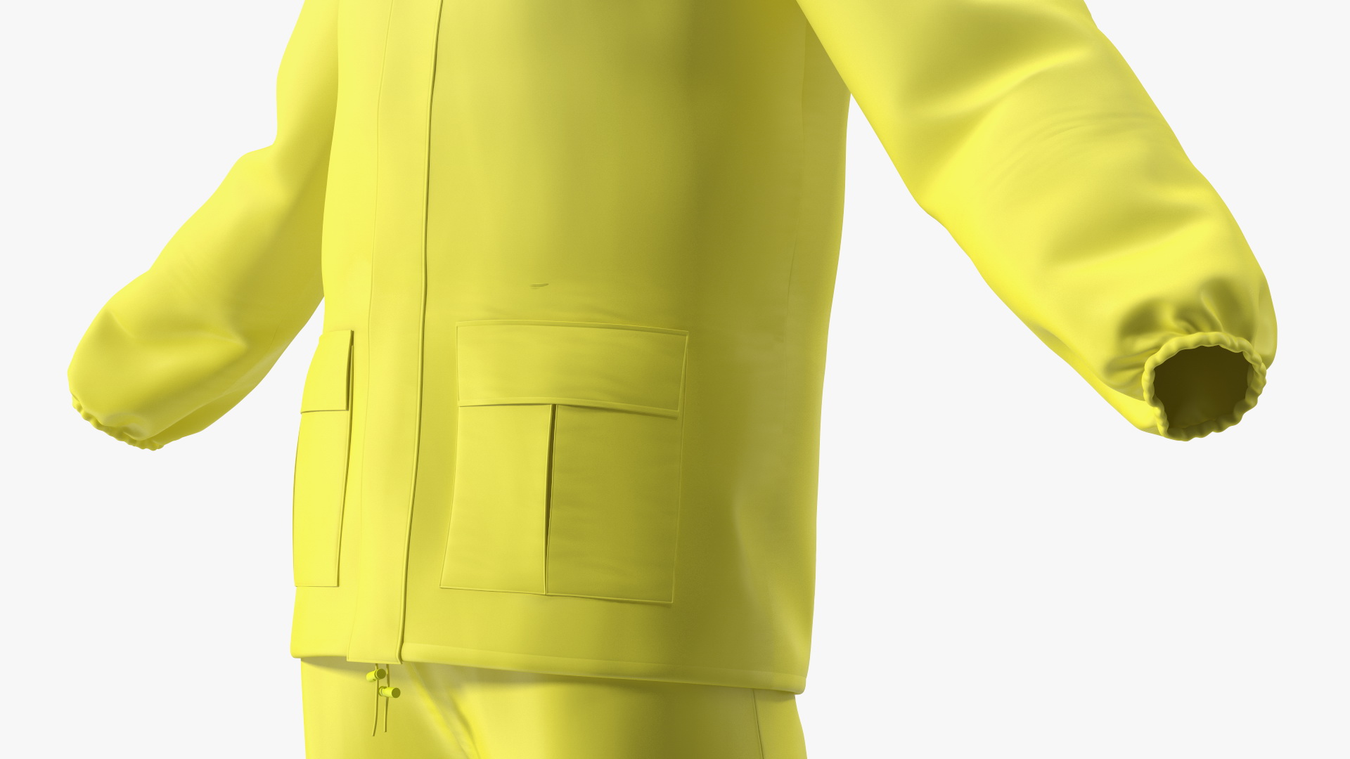 John Deere Unisex Yellow Rain Suit 3D model