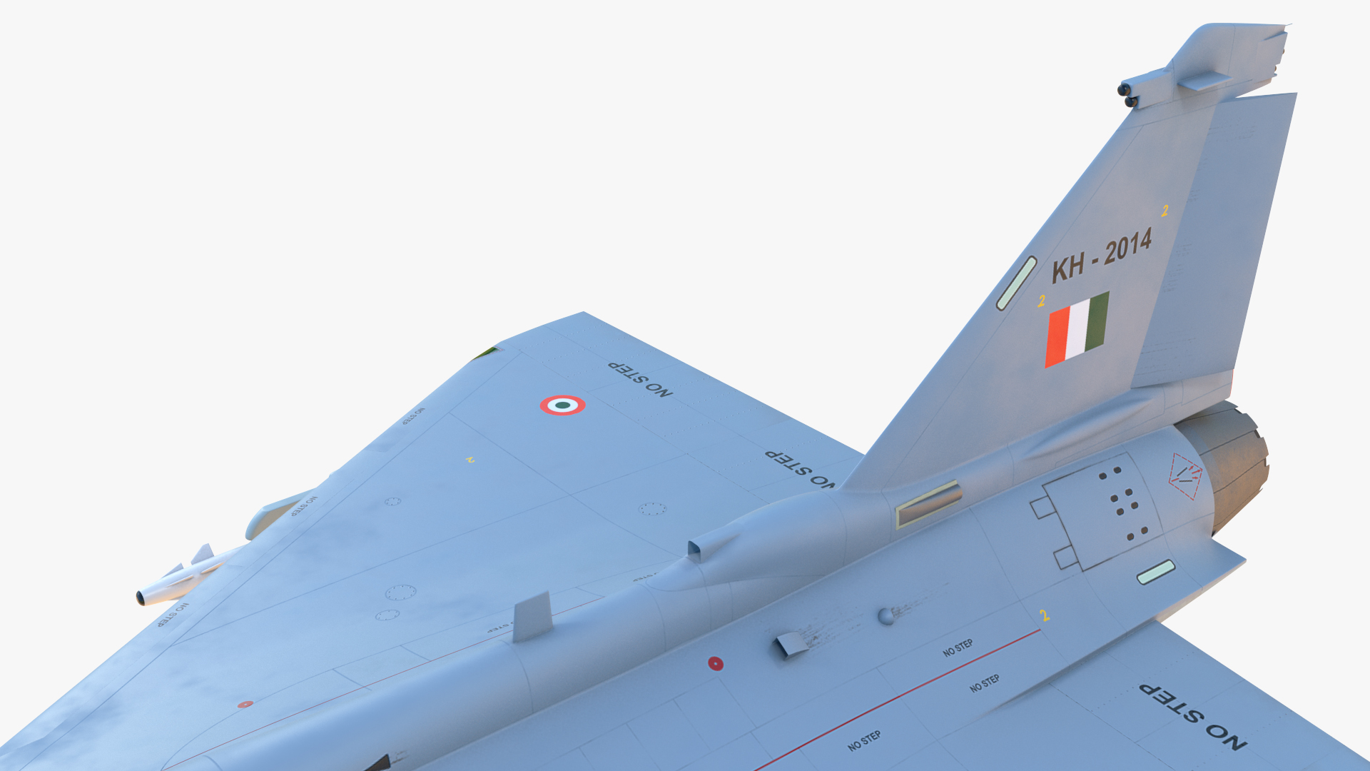 3D model HAL Tejas Multirole Light Fighter Rigged