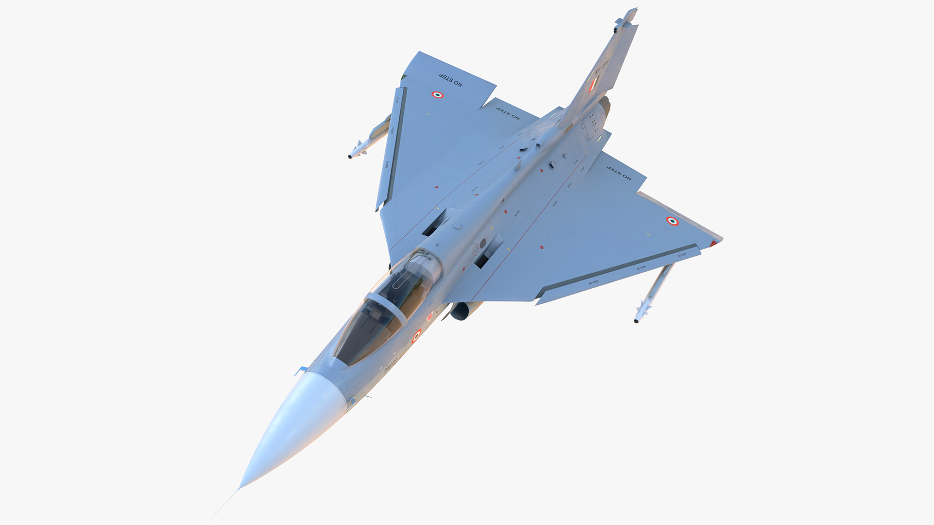 3D model HAL Tejas Multirole Light Fighter Rigged