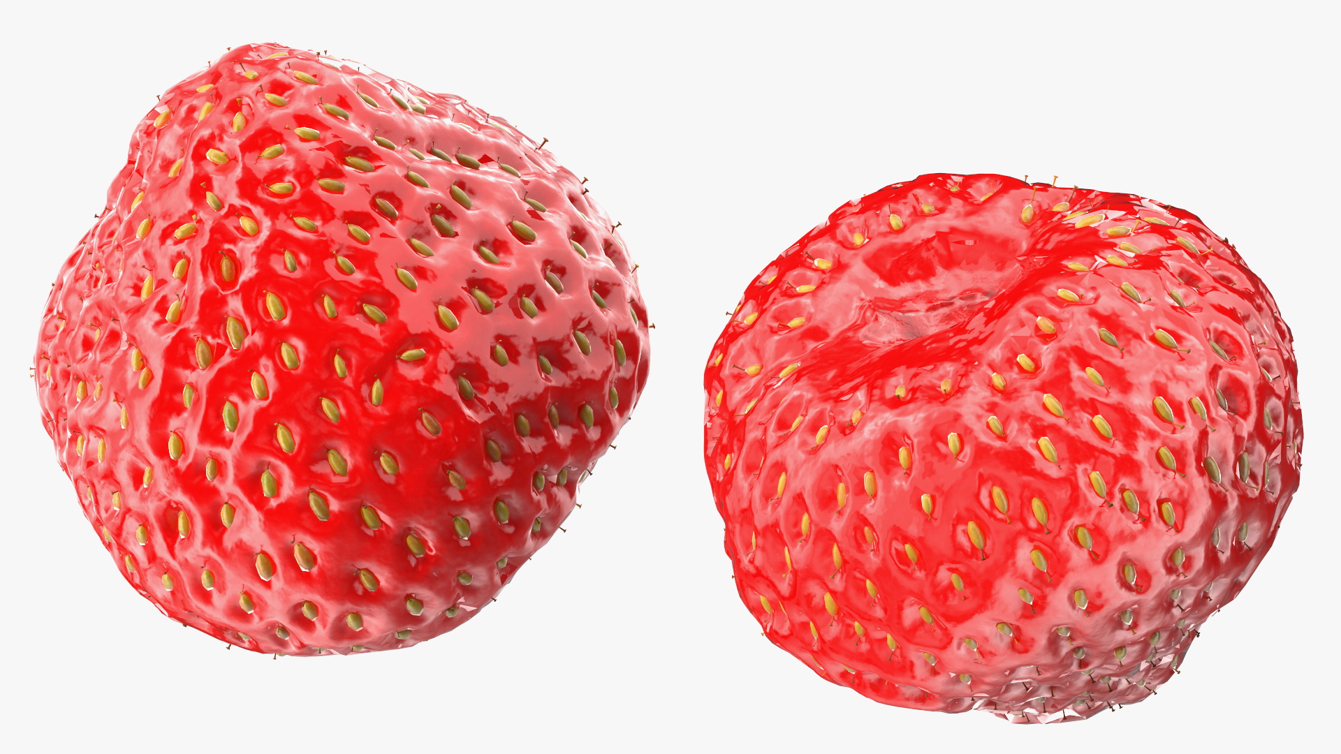 3D Bowl of Various Berries model