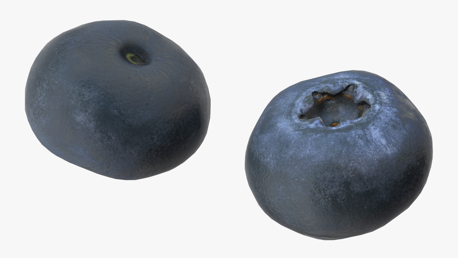 3D Bowl of Various Berries model