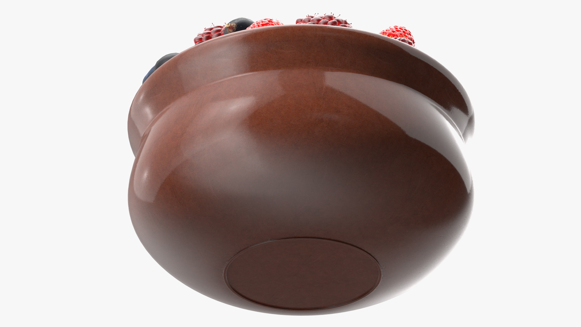 3D Bowl of Various Berries model