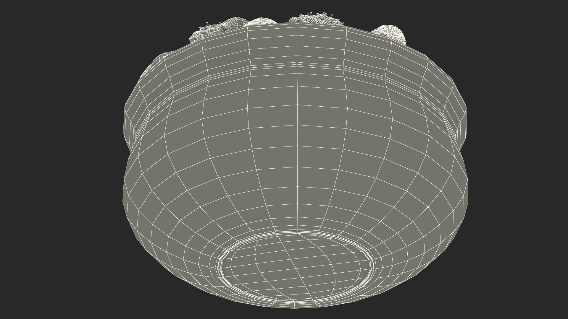 3D Bowl of Various Berries model