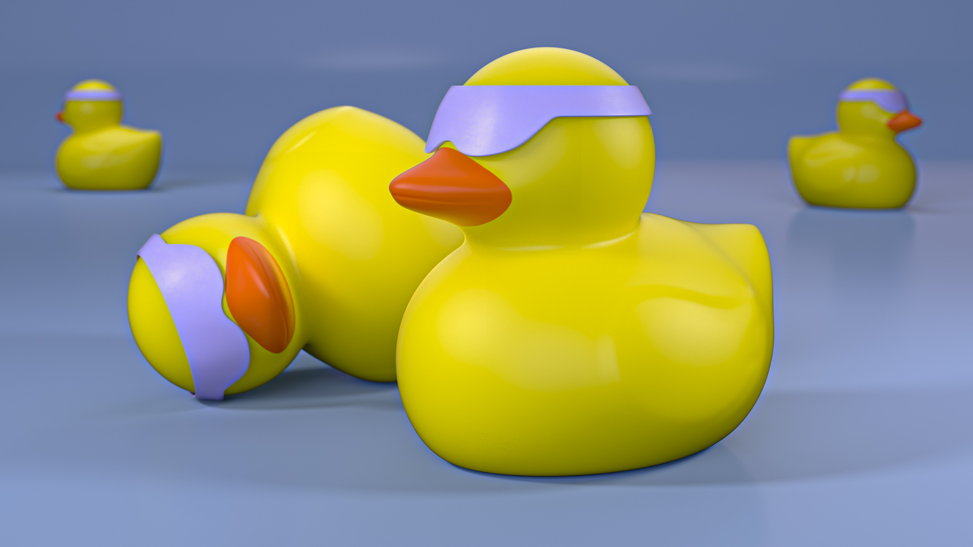 Glasses Lilac for Rubber Duck 3D model