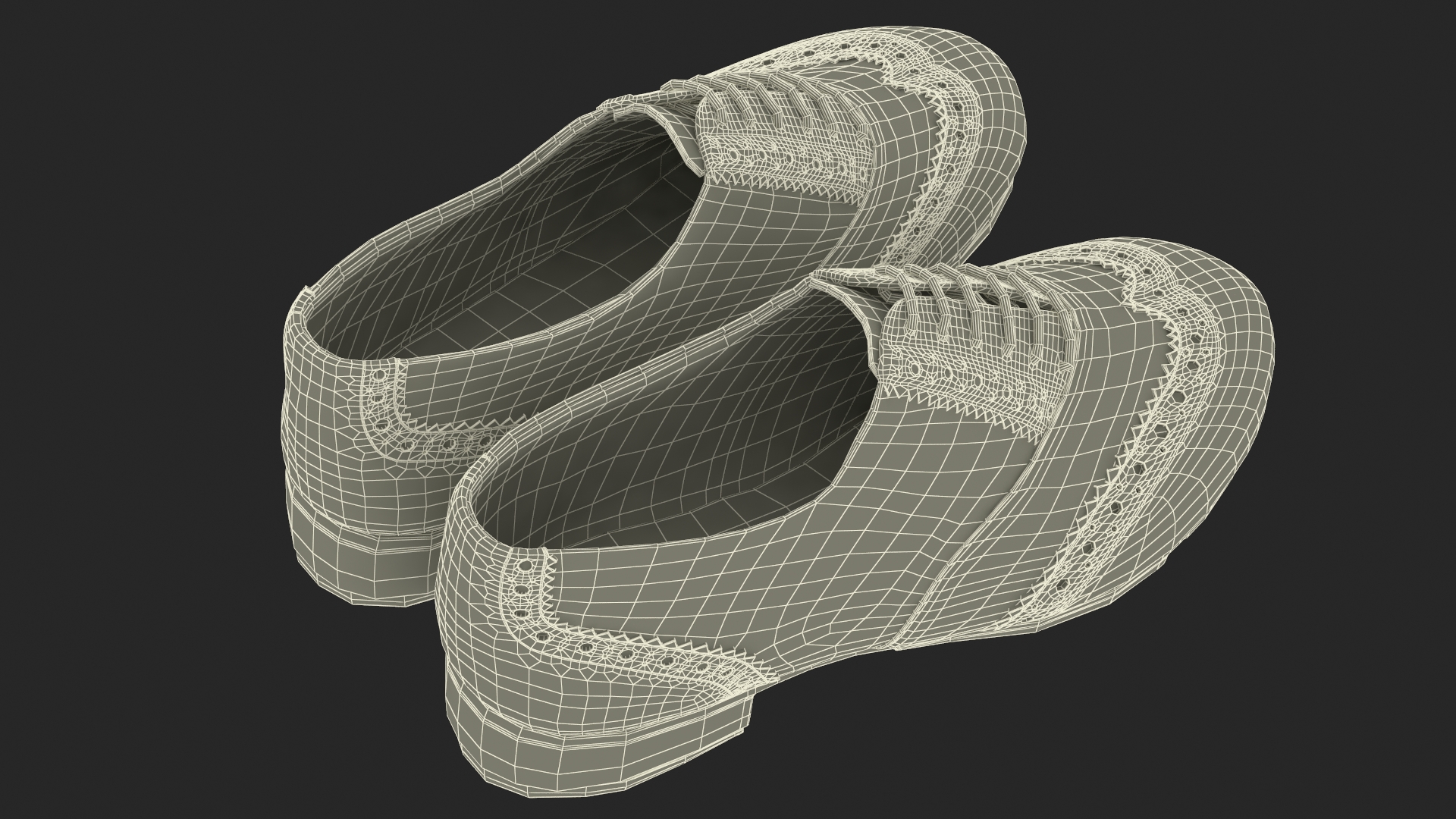 3D model Black Tap Shoes